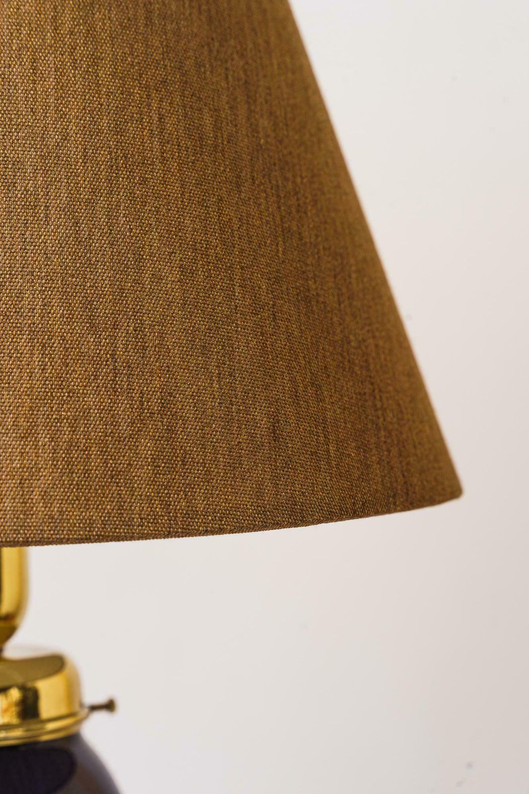 Rare Art Deco Glass Table Lamp With Fabric Shade Vienna Around 1920s photo Lighting
