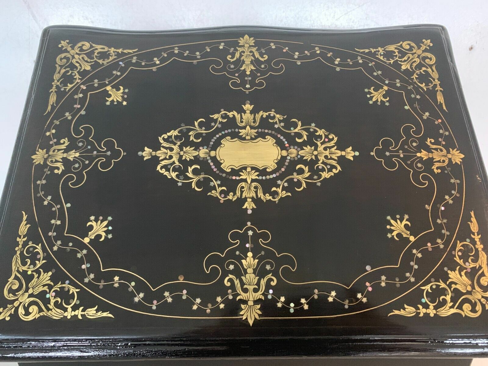 photo for sale Complete Liquor Cellar Napoleon III Marquetry Boulle Antique Box