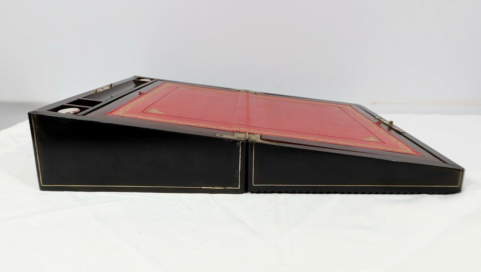 photo for sale Travel Case In Precious Wood And Bone And Brass Inlays, Napoleon III Period – Mid 19th Century