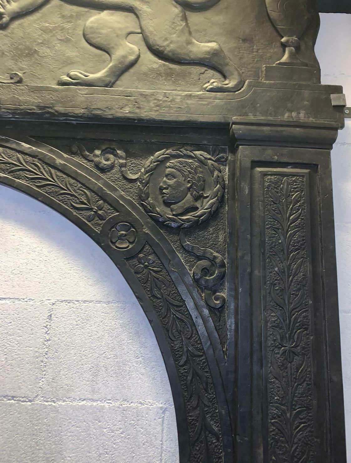Important And Antique Portal Frame In Black Slate, 16th Century, Italy Genoa photo 15947.0