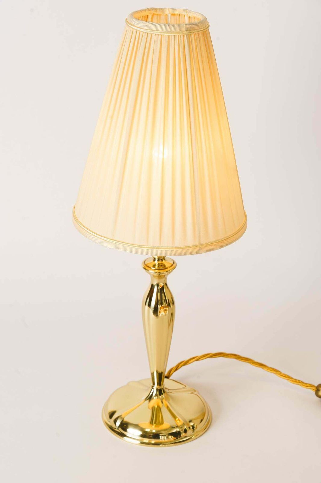 Art Deco Table Lamp With Fabic Shade Vienna Around 1920s photo 372.0