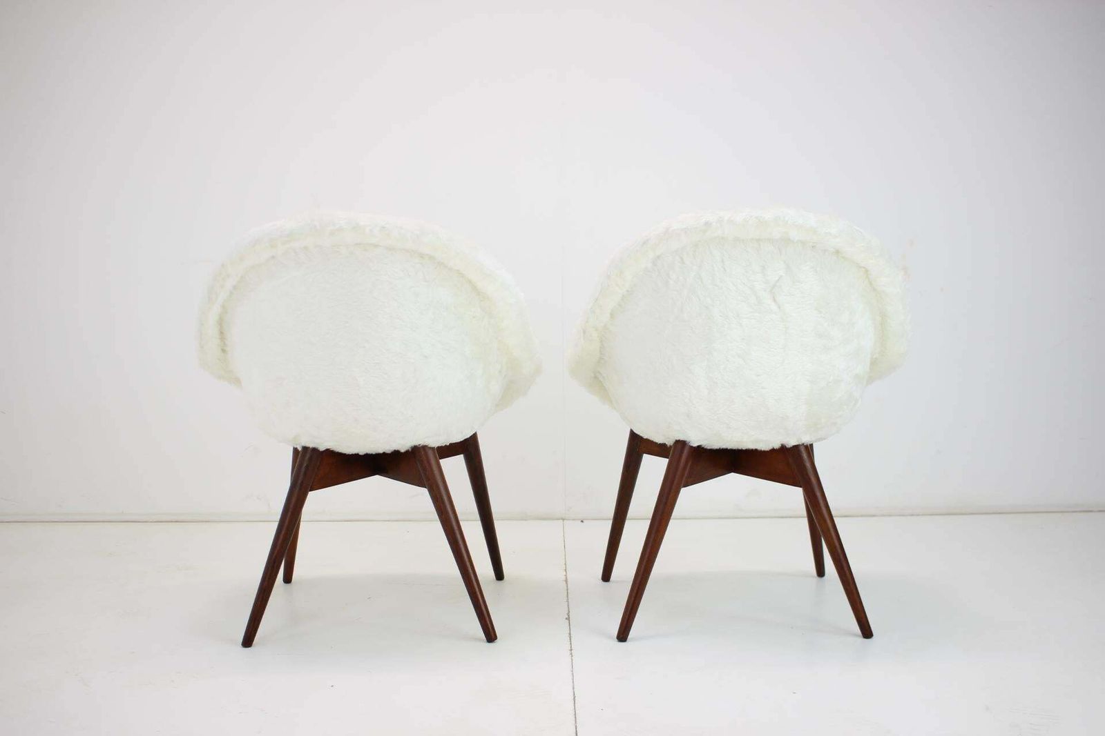 Pair Of Restored Lounge Chairs By Miroslav Navratil, 1960s photo for sale
