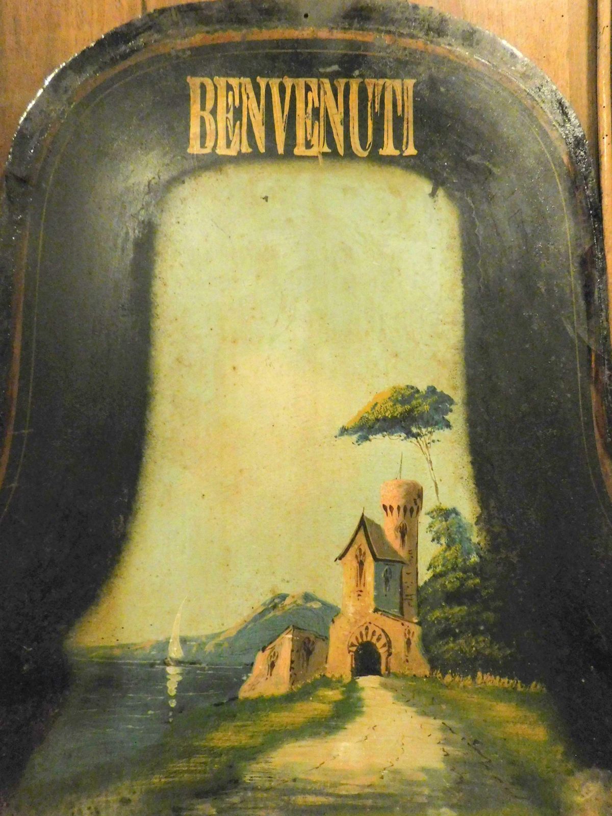 Pair Of Hotel And Tavern Signs, Signoboard, Vintage 1900s, Italy photo buy