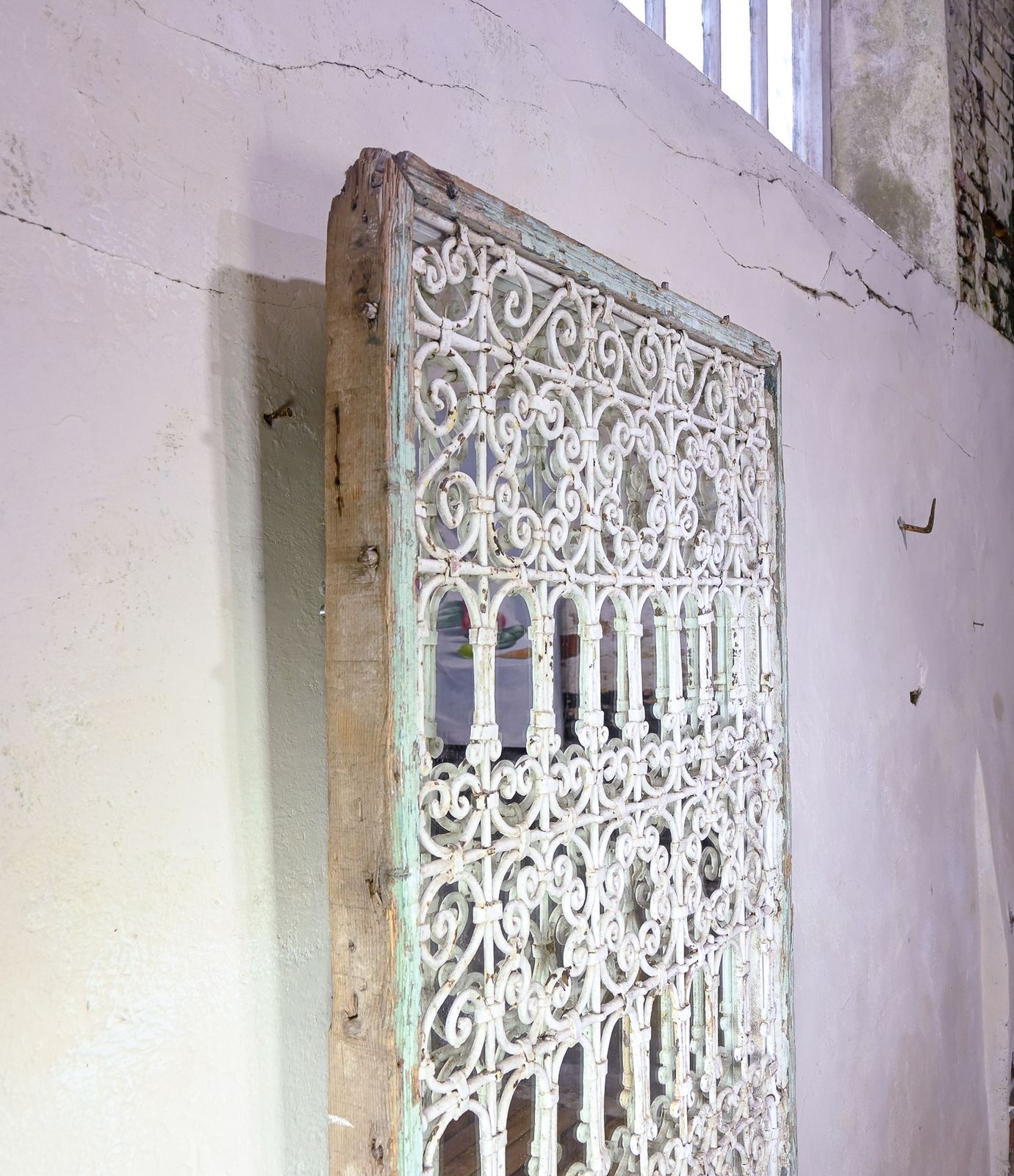 A 19th Century French Wrought Iron Mirror   Garden photo Home Decor