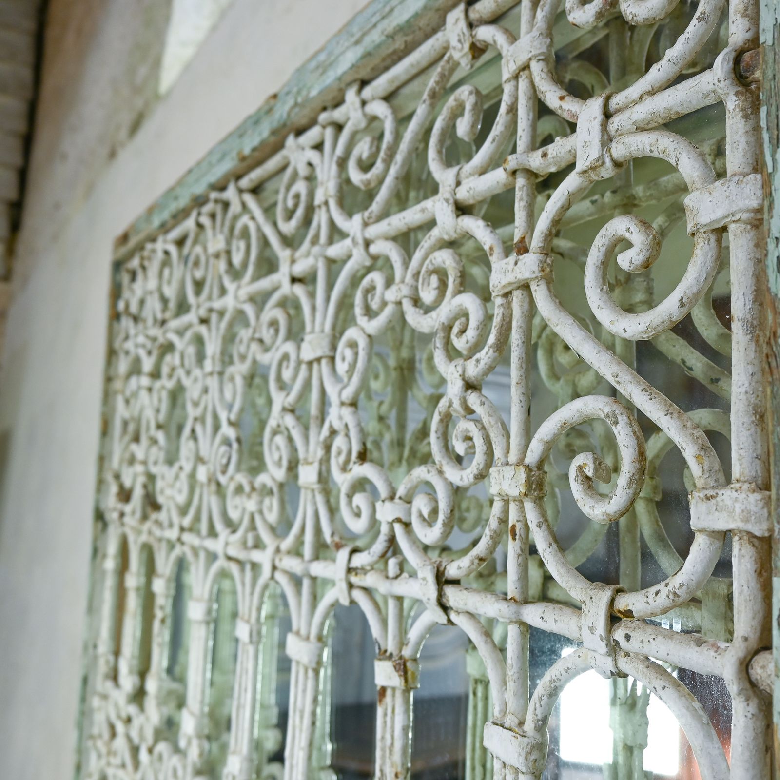A 19th Century French Wrought Iron Mirror   Garden photo buy