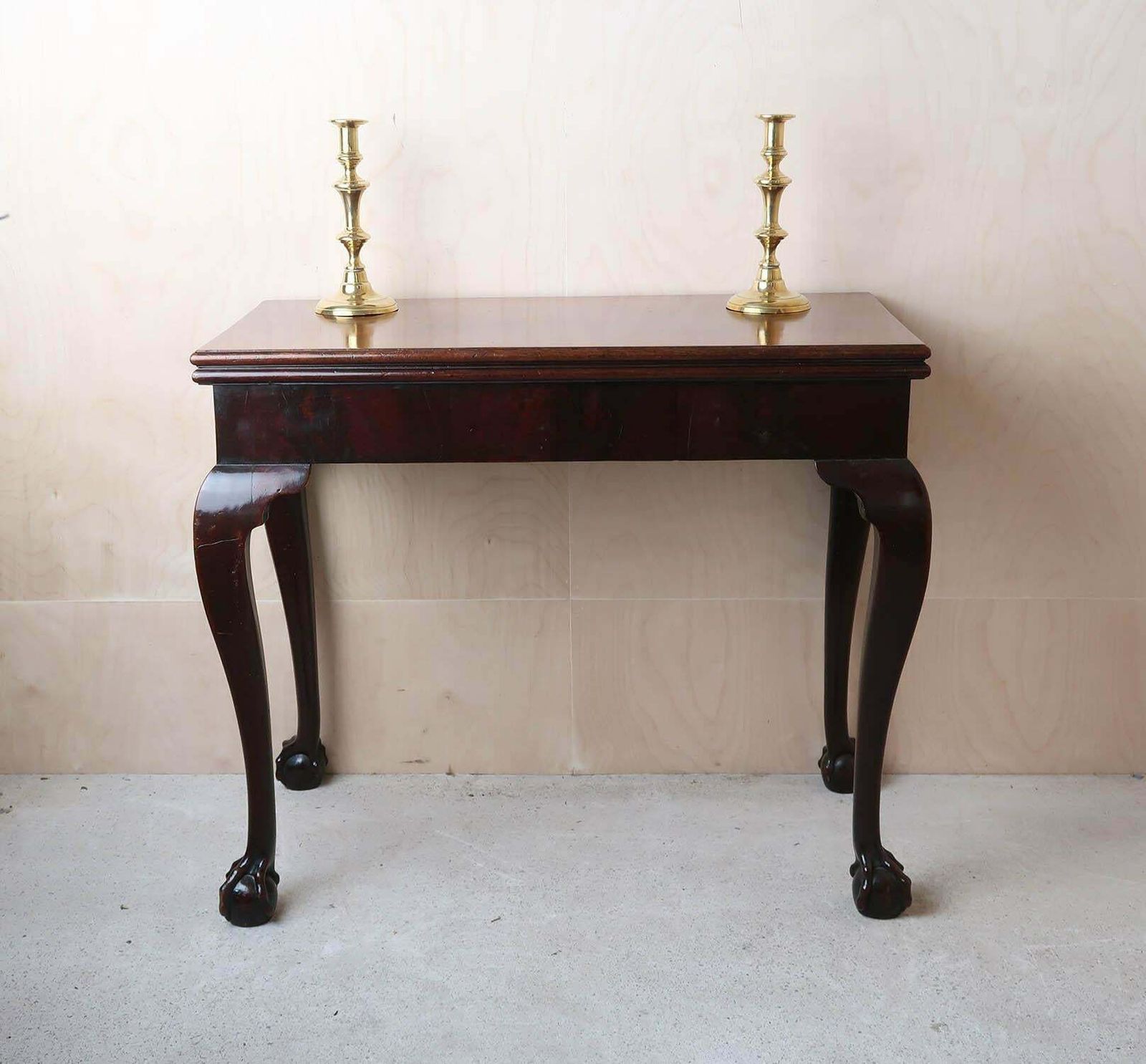 Antique Chippendale Style Side Table With Claw And Ball Feet. C.1780 photo for sale