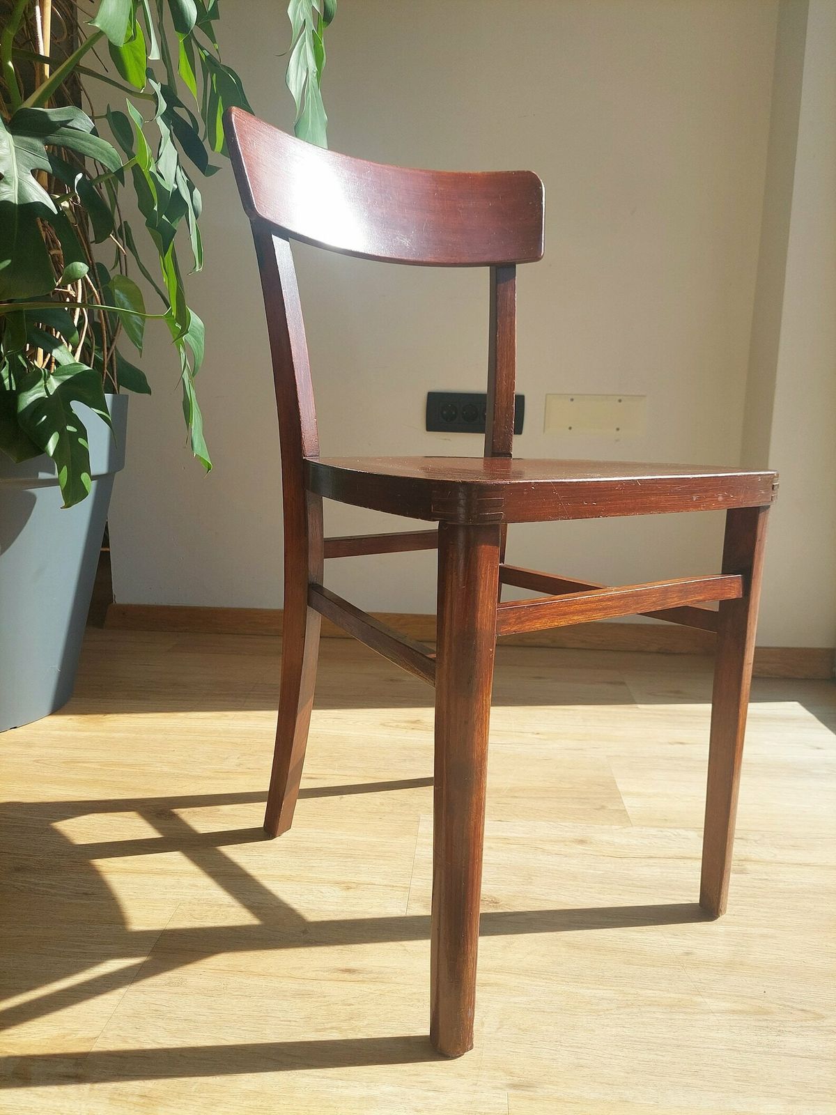 Vintage Wooden Dining Chair / Rustic Dining Chair / Cottage Dining Chair /Farmhouse Dining Chair / Farmhouse Style/ Shabby Chic / 1960's photo vintage