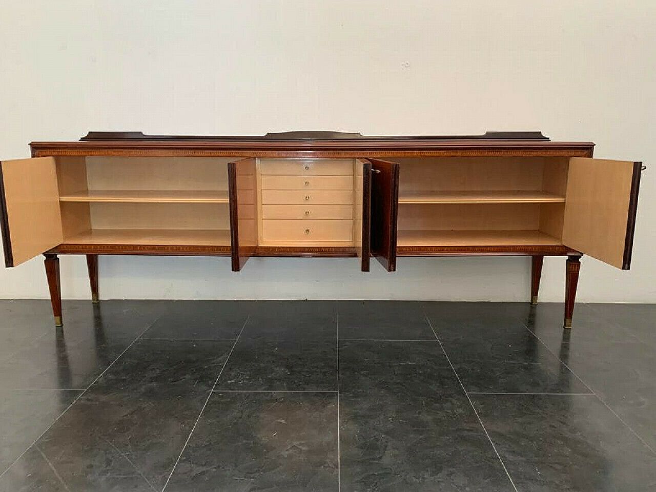 photo buy Inlaid Sideboard Attributed To Paolo Buffa For La Permanente Mobili Cantù, 1950s