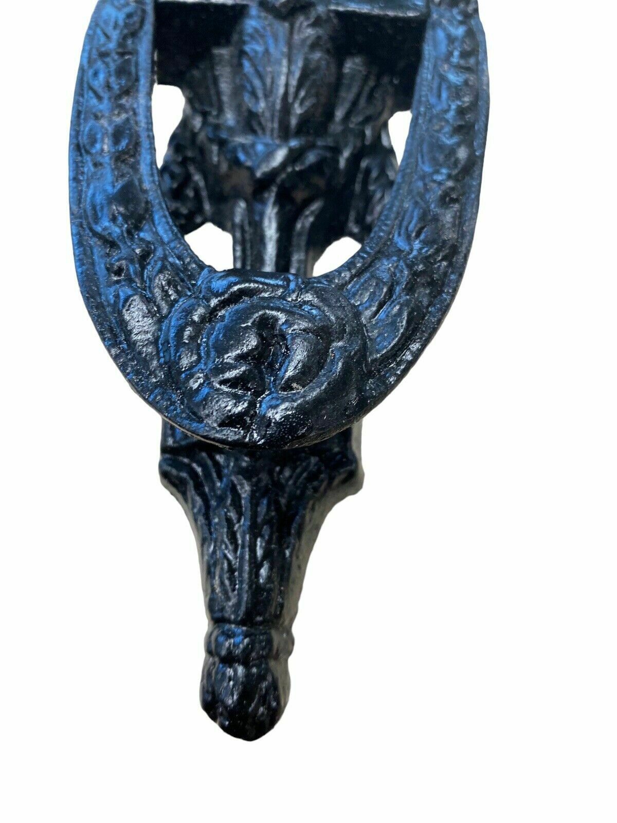 Victorian Cast Iron Front Door Knocker Antique Old Period Metal Reclaimed Salvag photo for sale