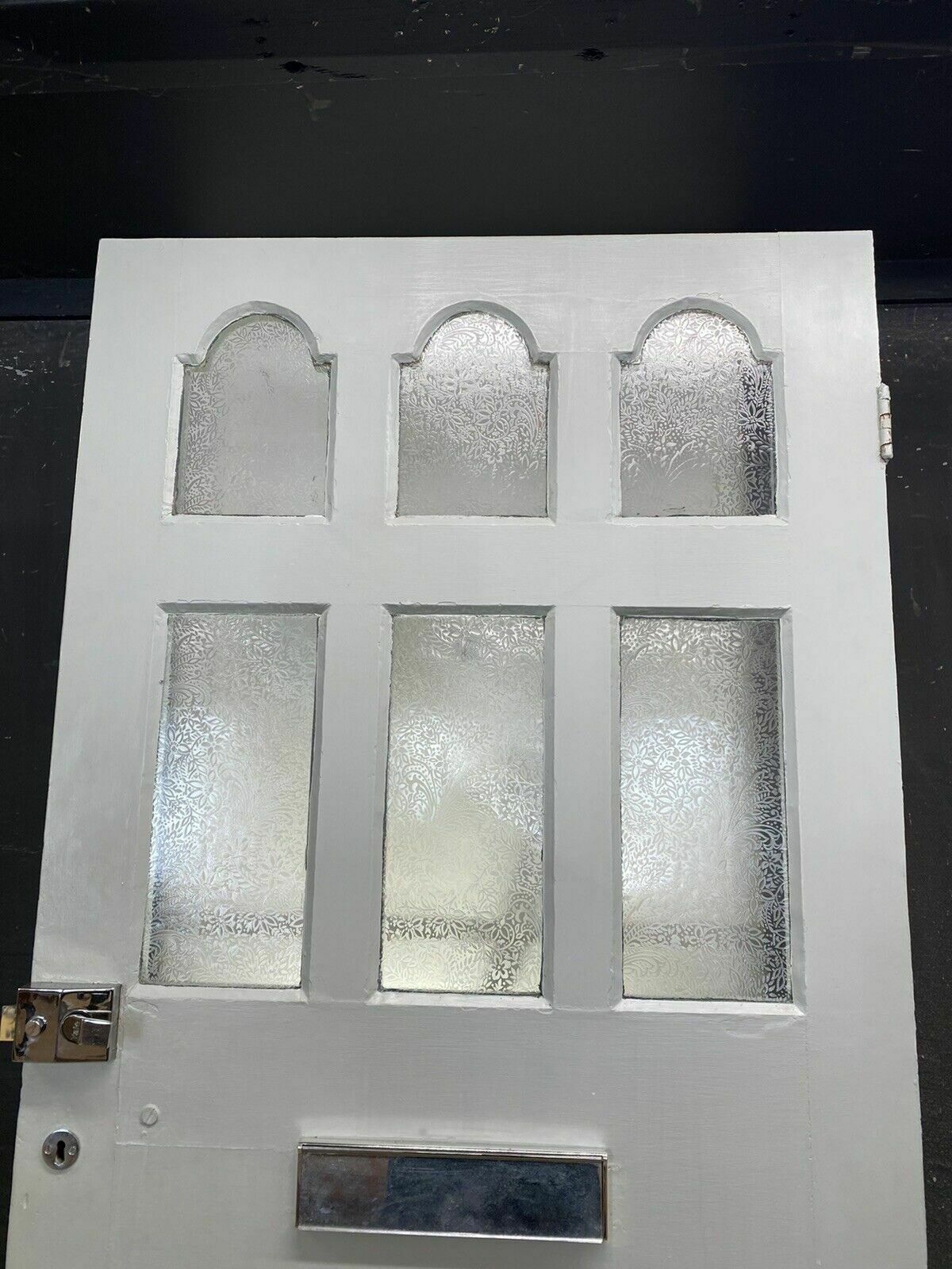 photo furniture Edwardian Front Door Period Etched Glass Old Reclaimed Antique Wood Pine Classic