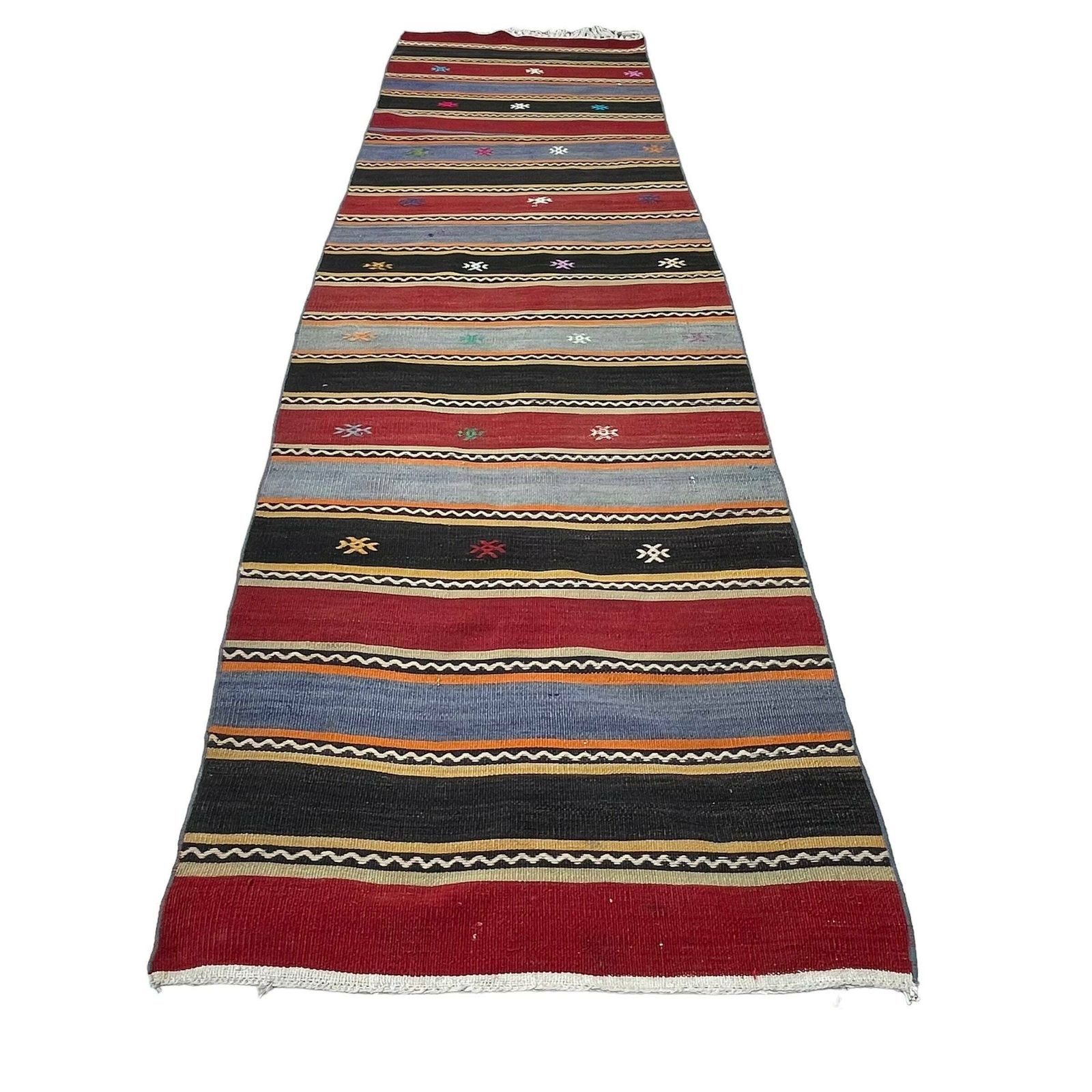 photo for sale Traditioneel Turks Kilim Loper, Vintage Anatolisch Turks Kelim 308 X 86 Cm
