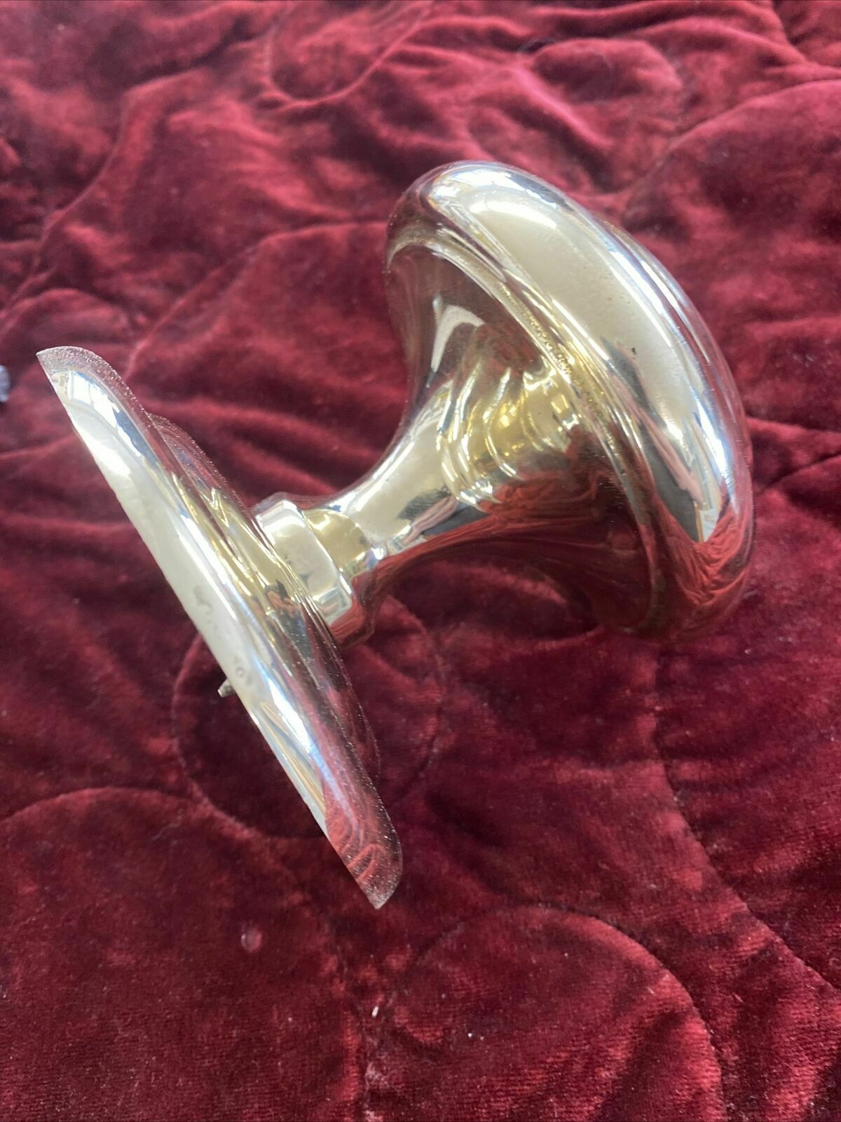 Xl Grand Antique Brass Door Knob Reclaimed Period Metal Old Pull Push Handle photo Home Fixtures