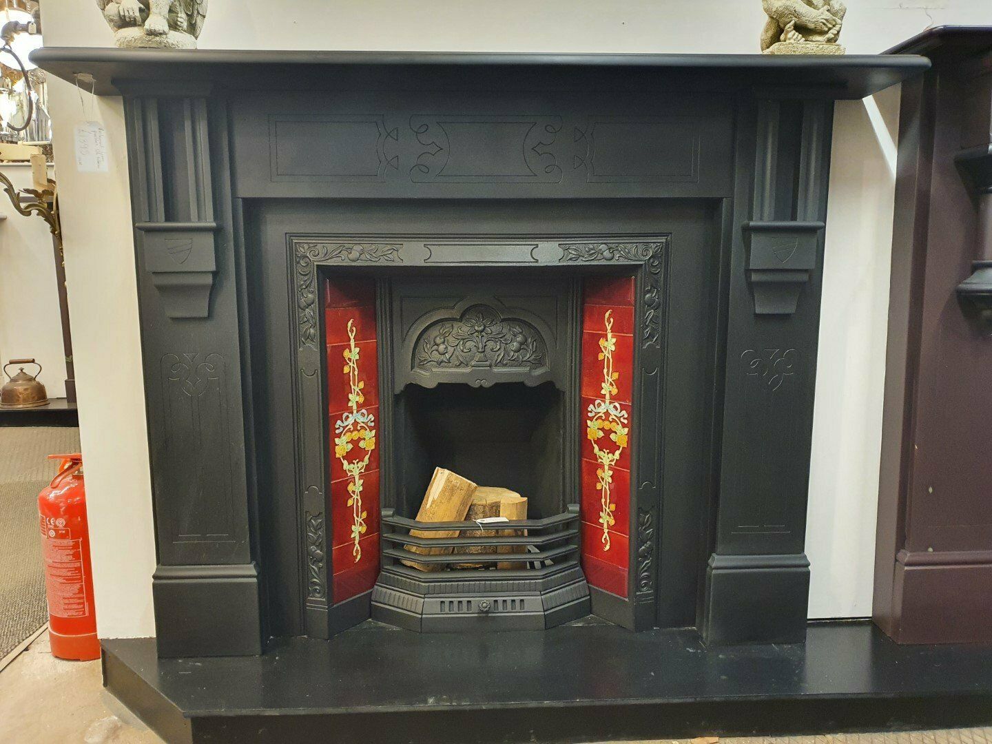 Original Reclaimed Victorian Slate Fireplace Mantel 0336