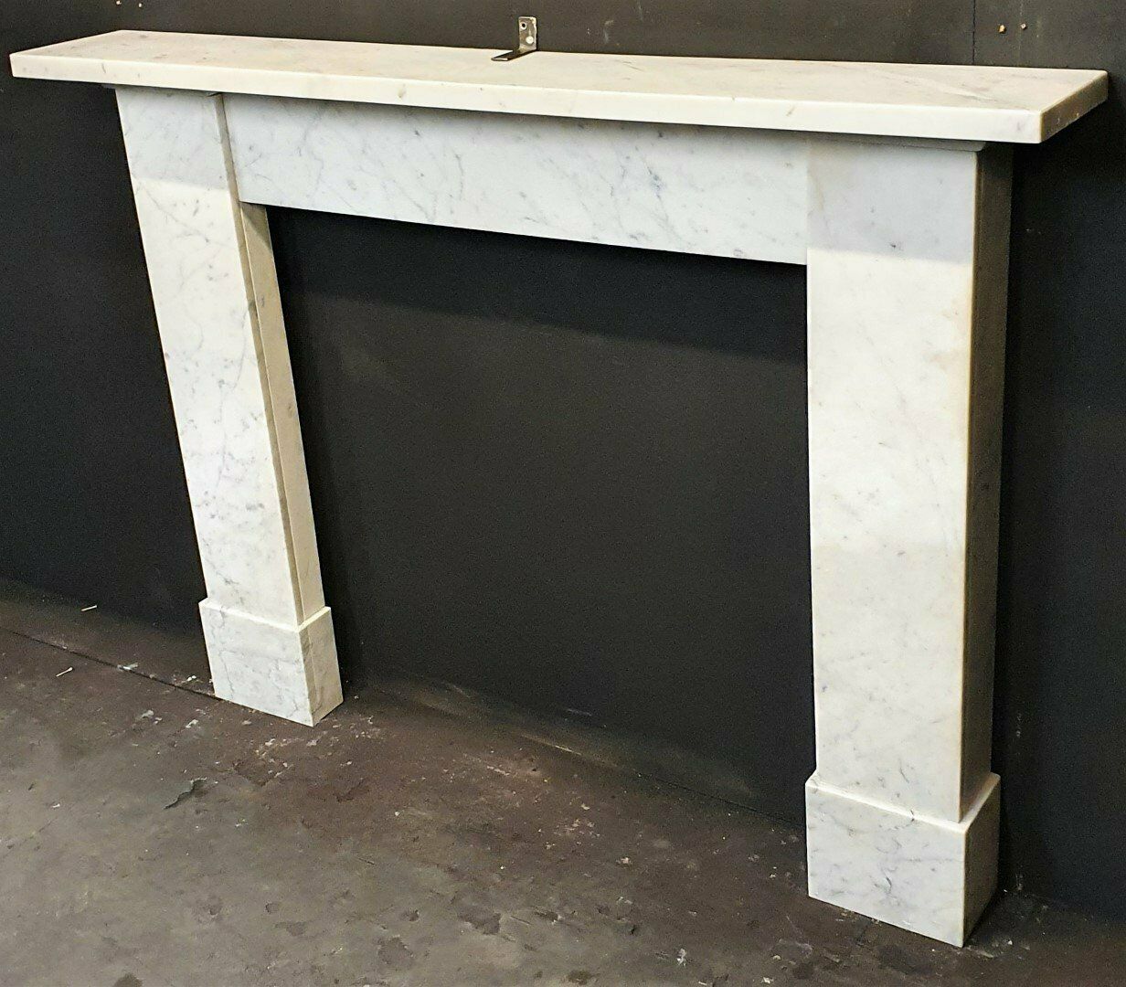 Original Reclaimed Scottish Victorian Carrara Fireplace Mantel photo for sale