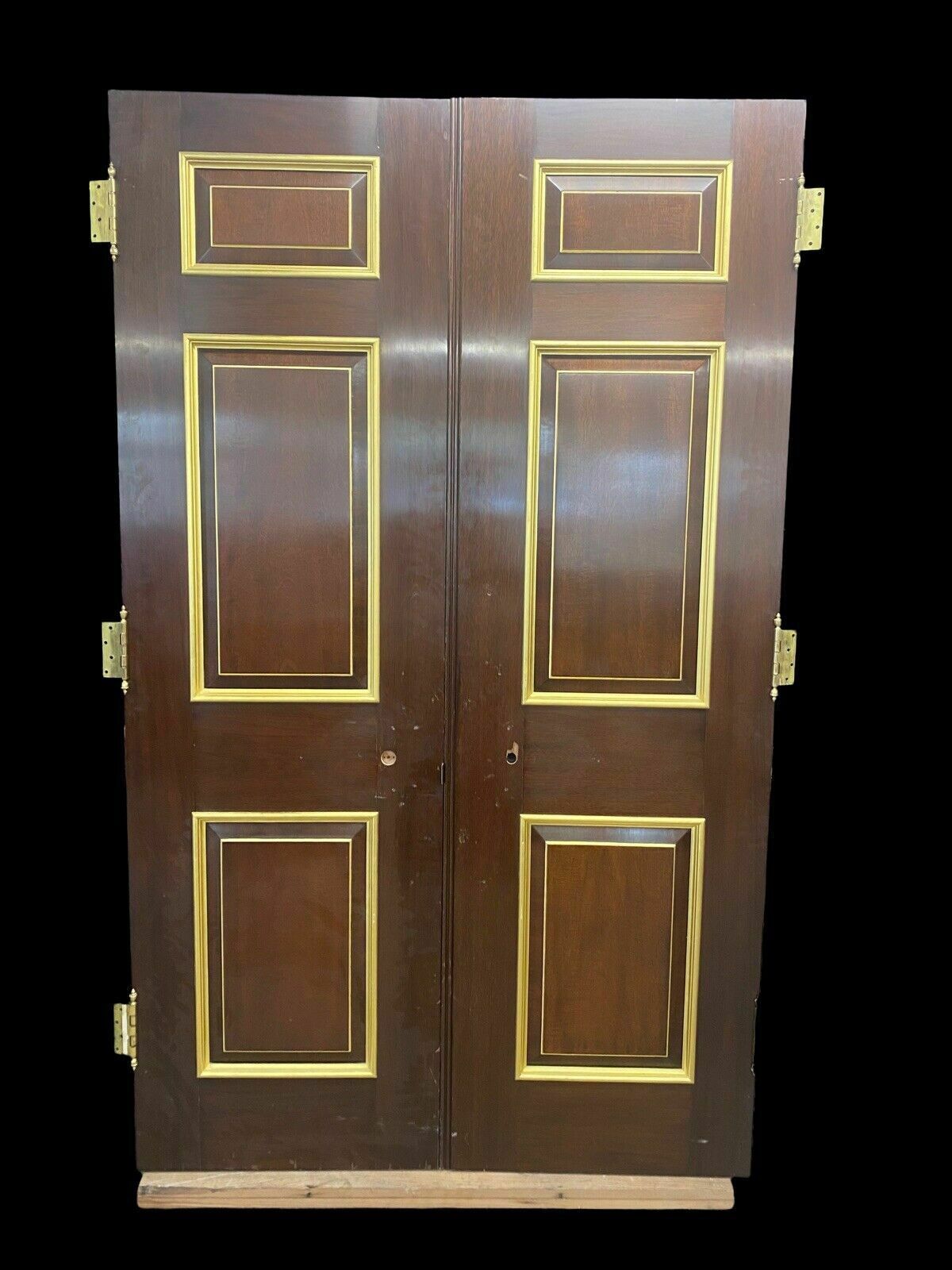 2655.0 Solid Mahogany Louis XV Double Doors Period Reclaimed Hardwood Royal Provenance photo