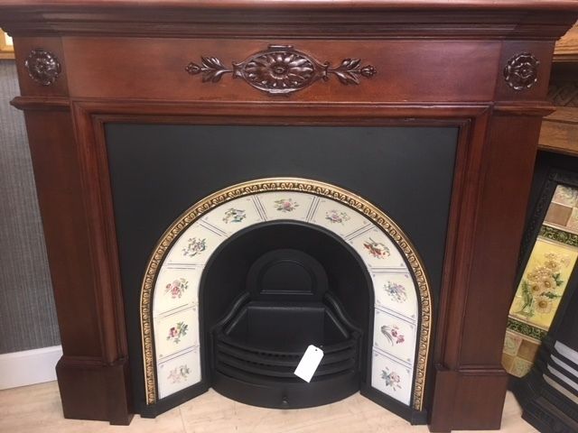 Original Scottish Wooden Fireplace Mantel photo furniture