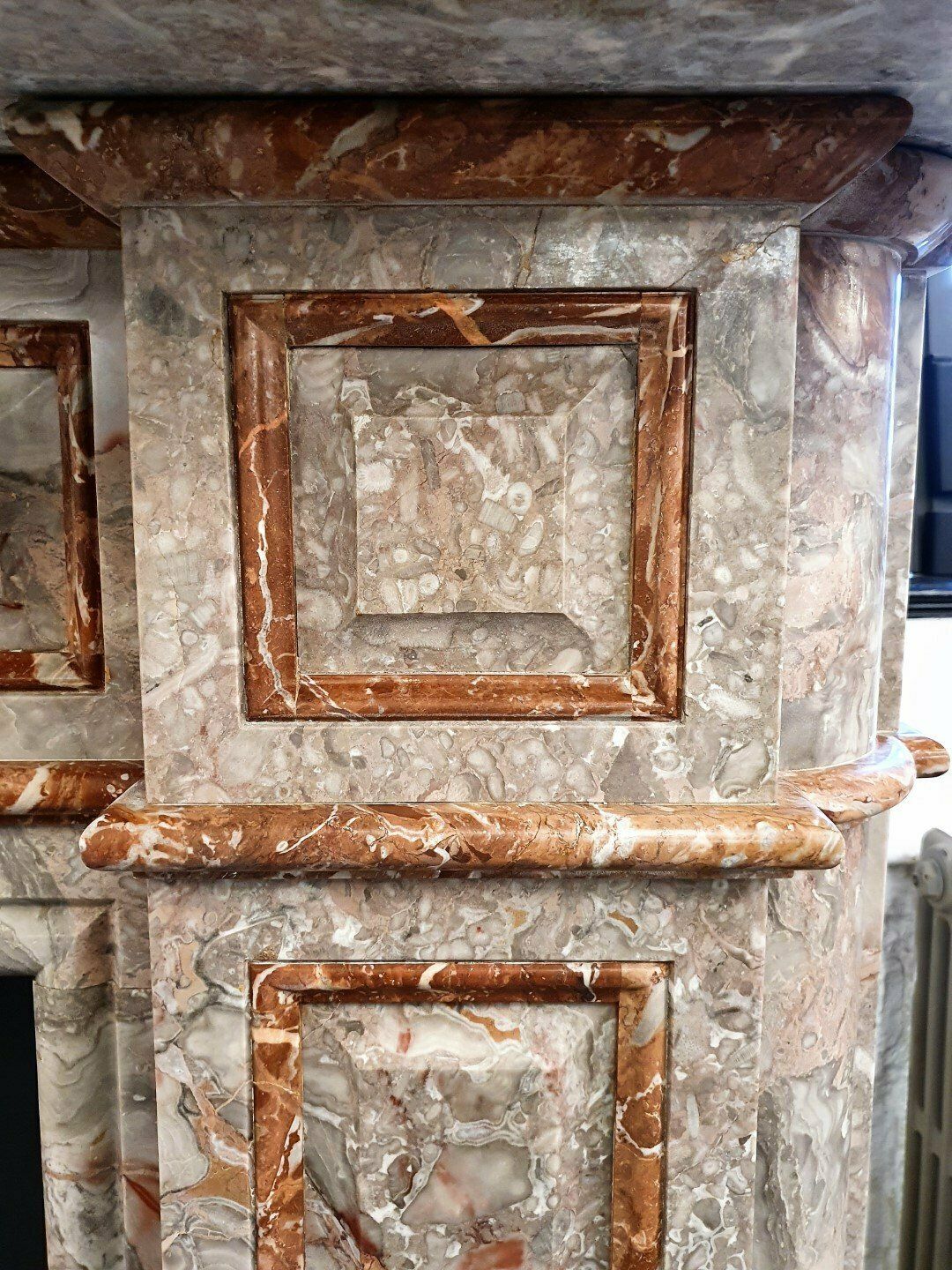Original Reclaimed Scottish Victorian Ashburton Marble Fireplace Mantel 0385 photo 17500.0