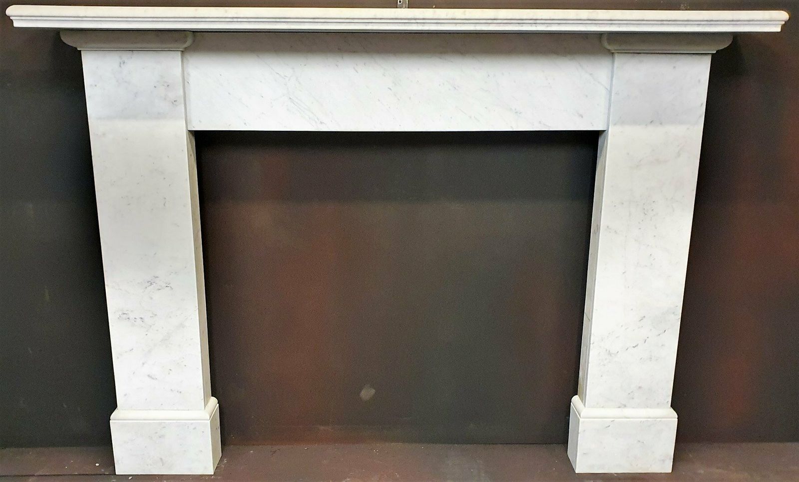 Original Scottish Victorian Carrara Marble Fireplace Mantel