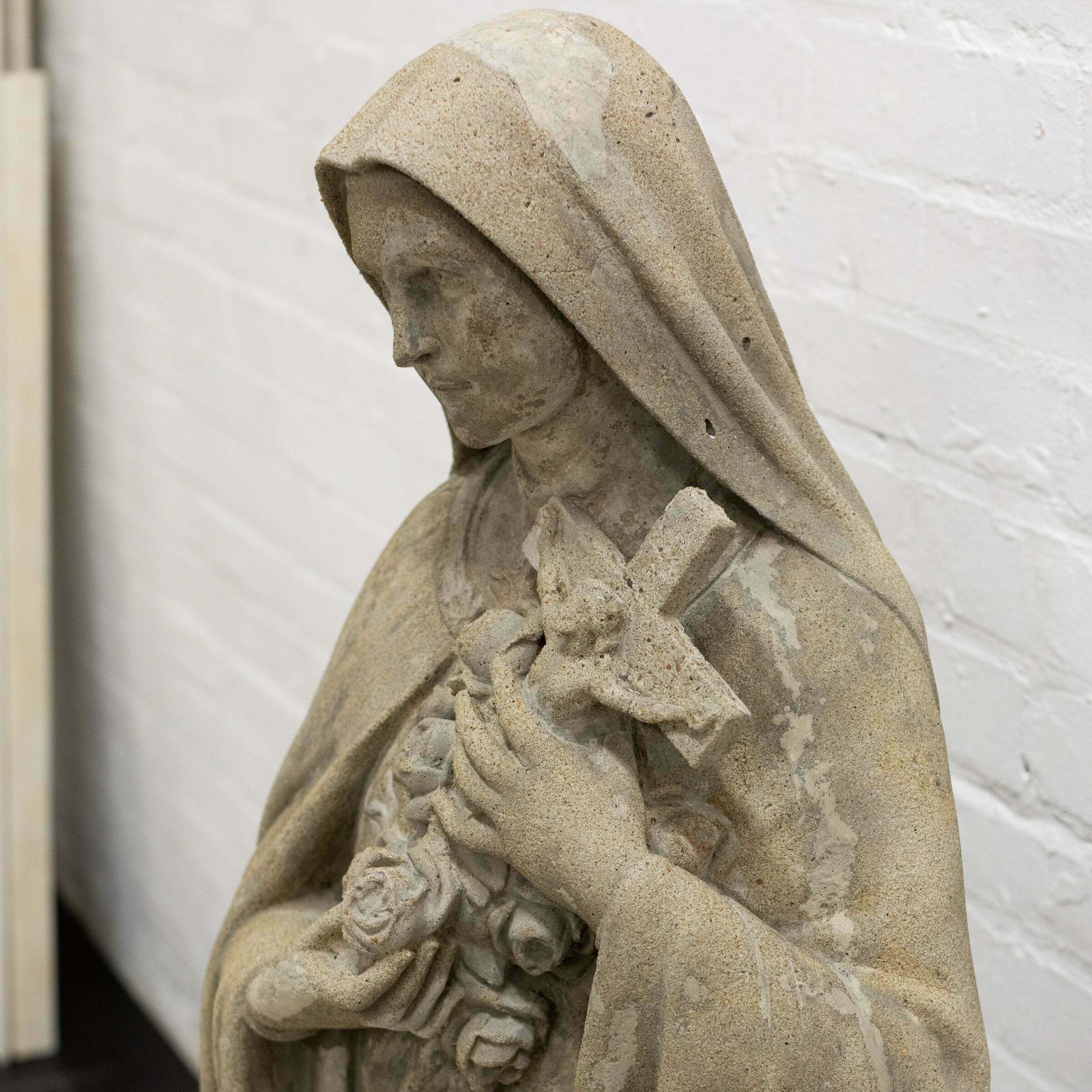 Reclaimed Saint Teresa Of Avila Statue | Teresa Of Jesus photo Art