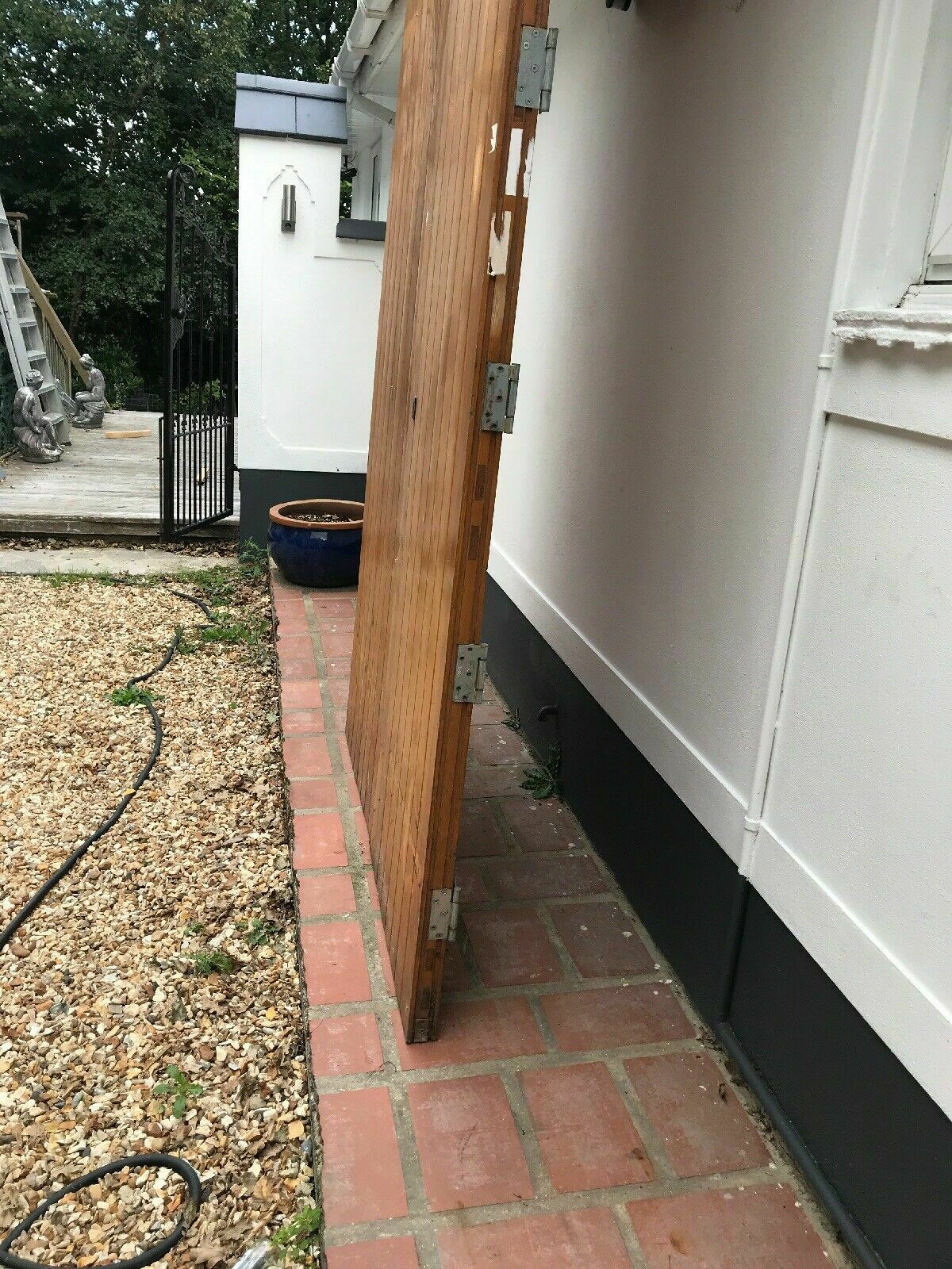 Large Tudor Church Door Set Antique Period Reclaimed Old Arched Nordic Pine Wood photo vinterior