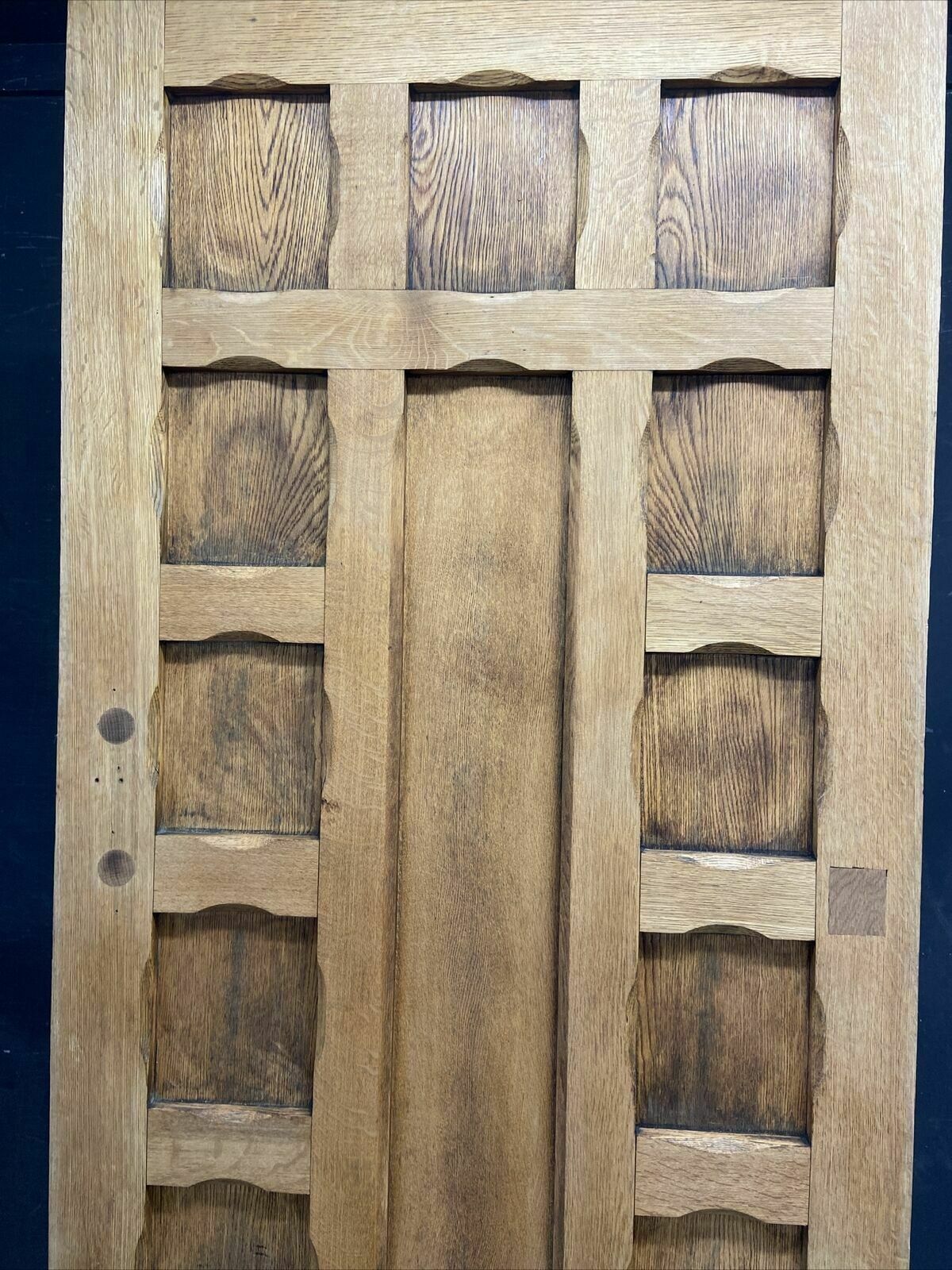 Solid Oak Front Door Arts Crafts Old Period Antique Glass Reclaimed Wood Iron photo furniture