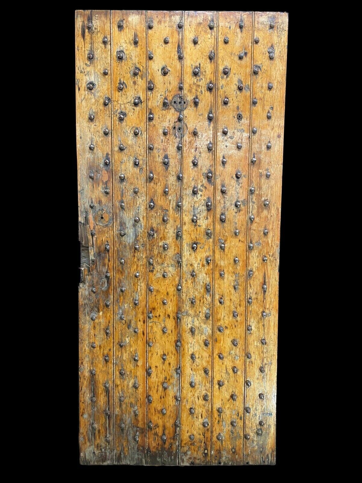 18th Century Front Door Old Period Wood Antique Reclaimed Hand Made Nails Bolts