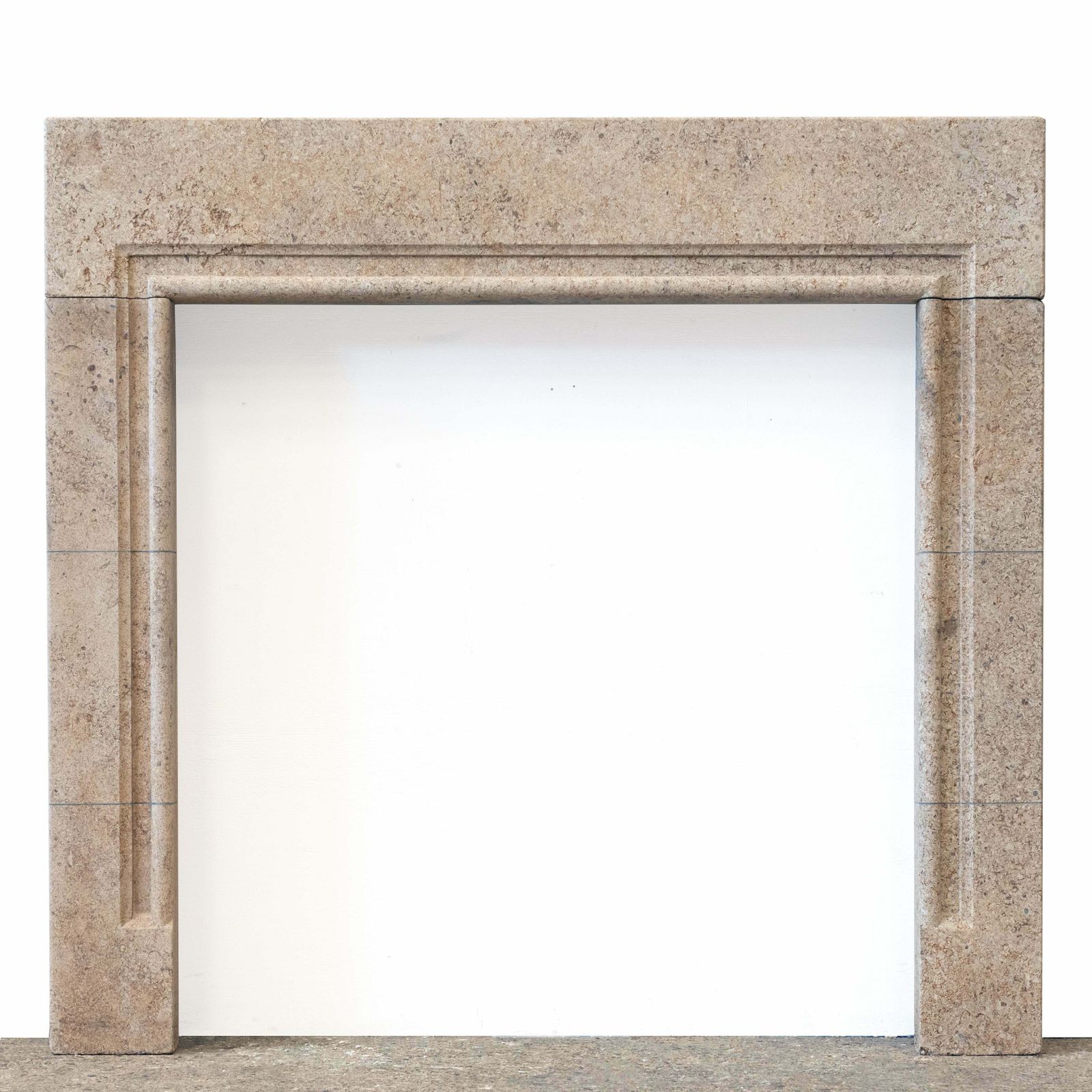 Reclaimed Antque Art Deco Stone Bolection Fireplace Surround