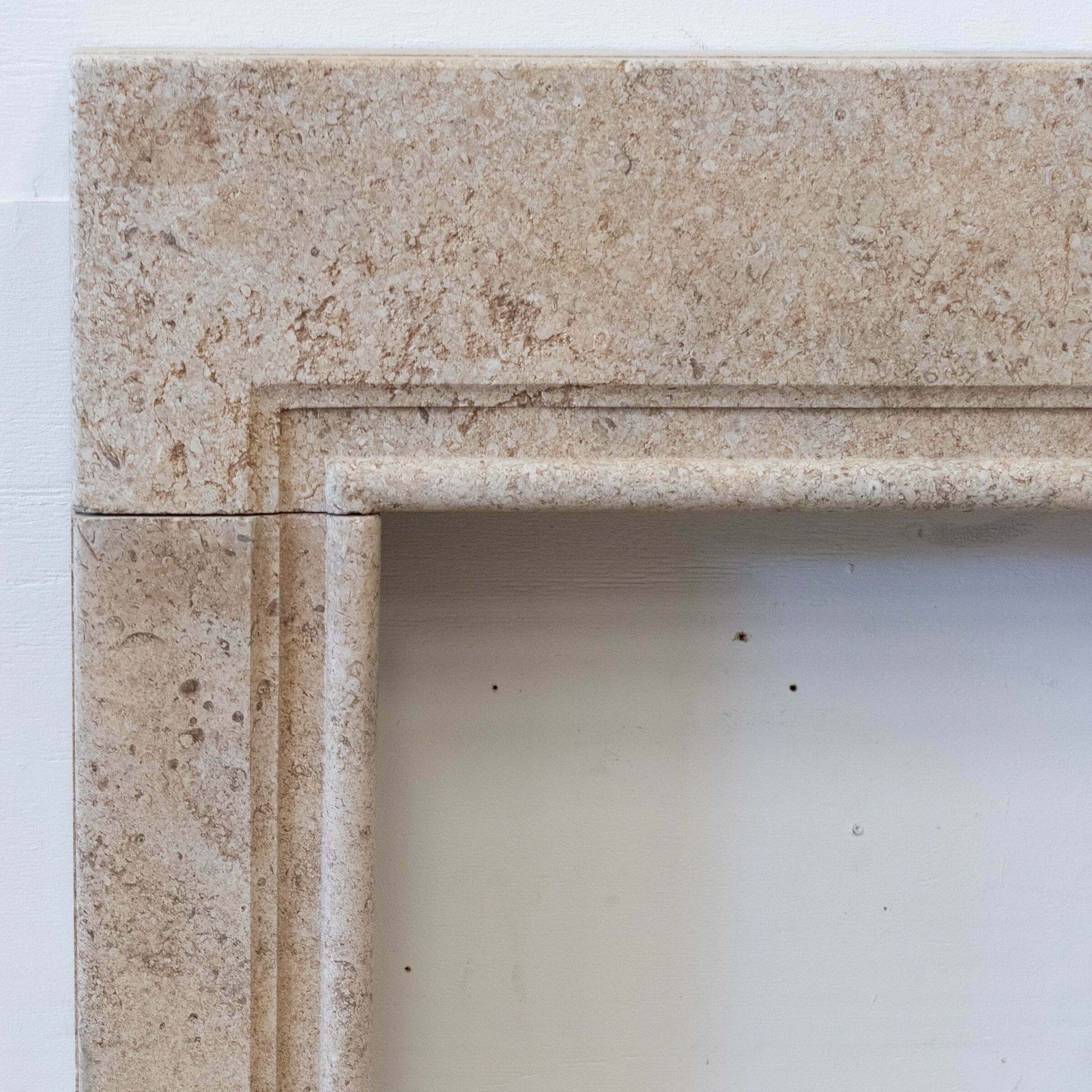 Reclaimed Antque Art Deco Stone Bolection Fireplace Surround photo for sale