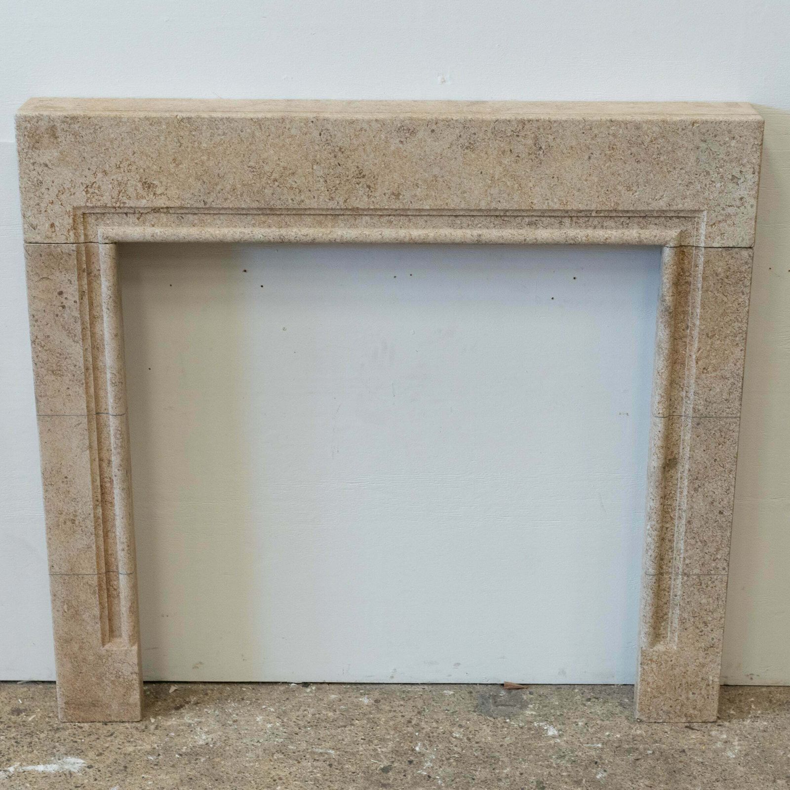 photo for sale Reclaimed Antque Art Deco Stone Bolection Fireplace Surround