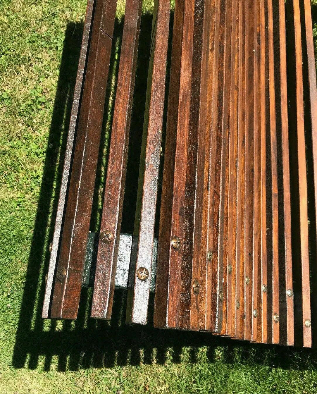 Old Victorian Antique Cast Iron Bench Period Reclaimed Seat Rare Roll Top Chair photo buy