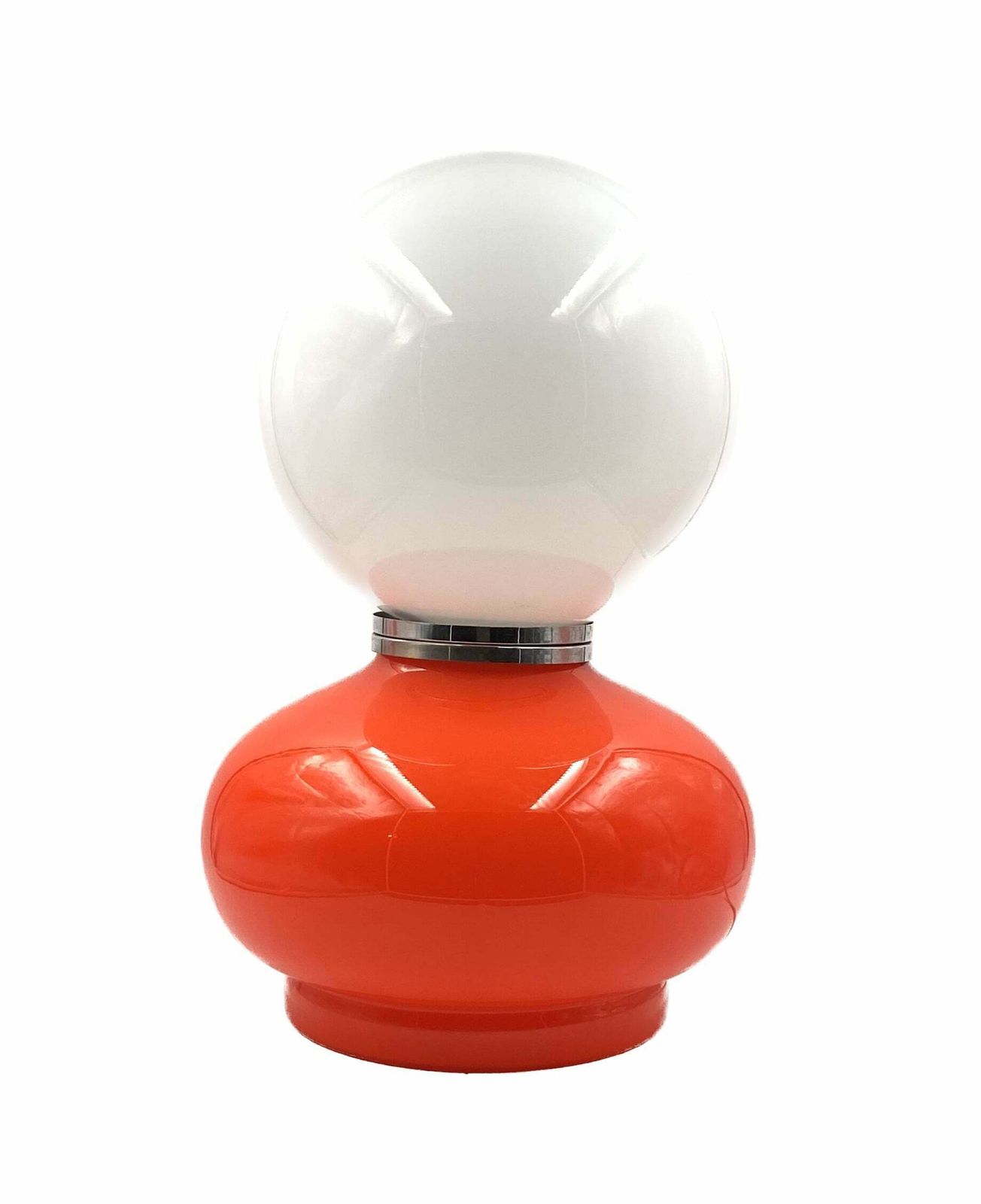 Carlo Nason, Space Age Red Murano Glass Table Lamp, Av Mazzega, 1970s photo furniture
