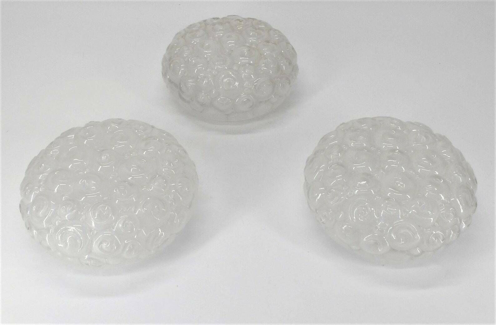 3 Helena Tynell Style Glass Snail Patternsceiling Lamps photo furniture