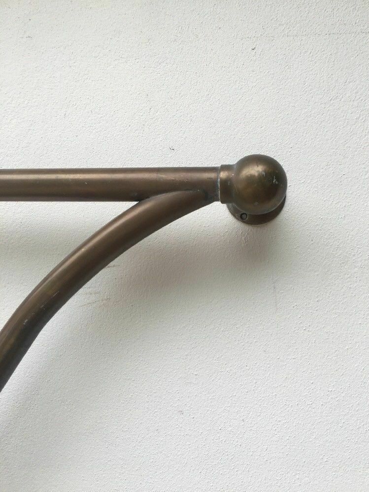 Xl Solid Brass Art Nouveau Victorian Door Handle Pull Push Manor Vestibule Old photo Home Fixtures