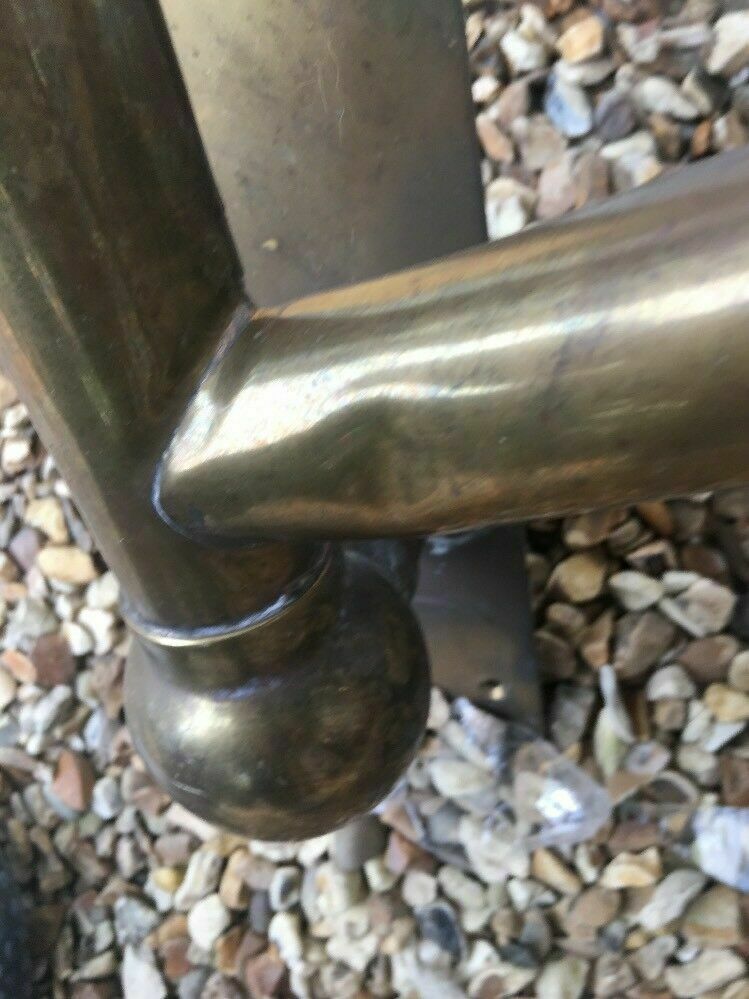 325.0 Xl Solid Brass Art Nouveau Victorian Door Handle Pull Push Manor Vestibule Old photo