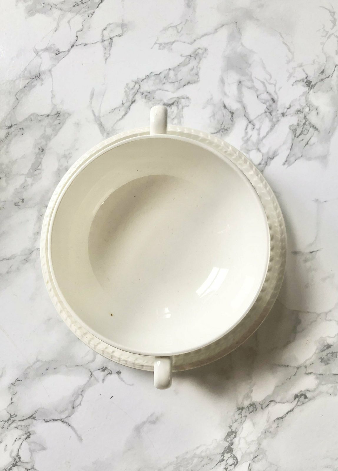 English Manufacture Simpsons, Ambassador Ware Cobridge   2 Antique Earthenware Consomme Or Broth Cups With Neoclassical Decoration photo 87.0
