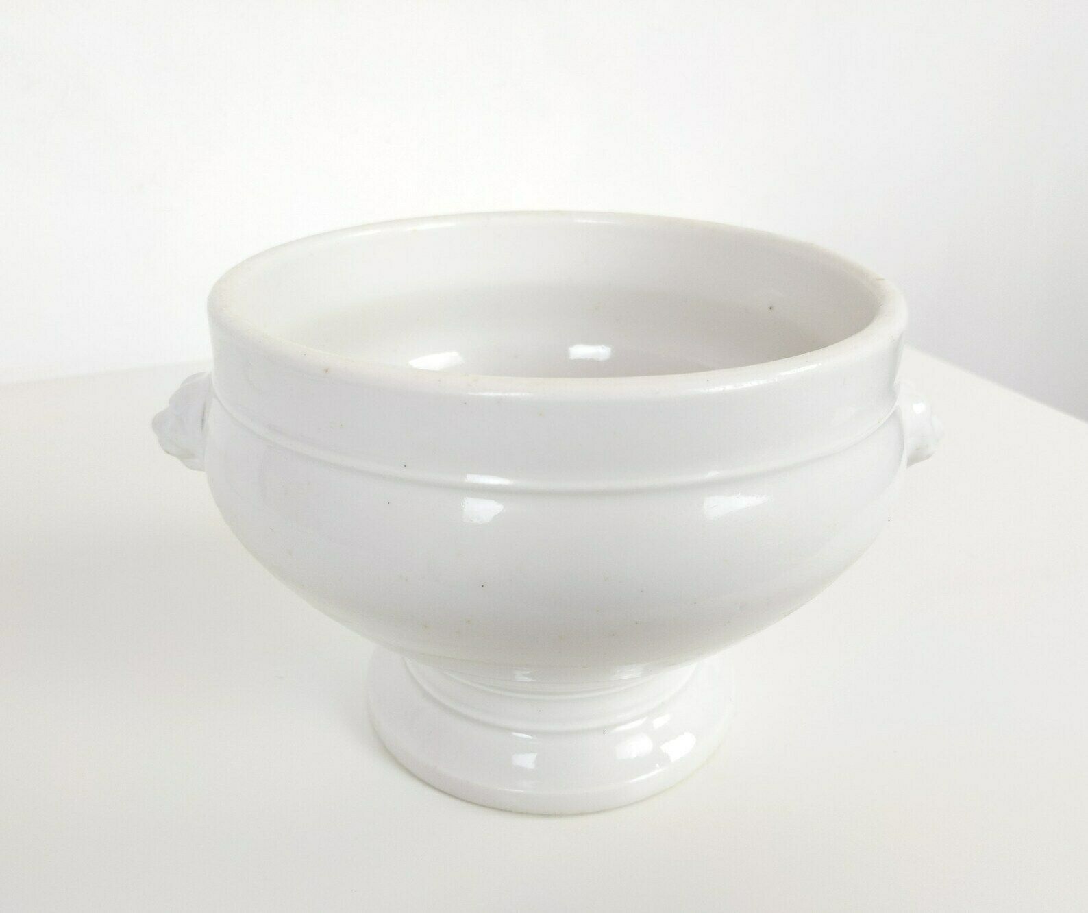 photo furniture French Paris Porcelain Tureen Decorated With Scrolled Handles And Acorn And Oak Leaf Lid, Antique Ceramic Soupiere, Rustic Table Decor