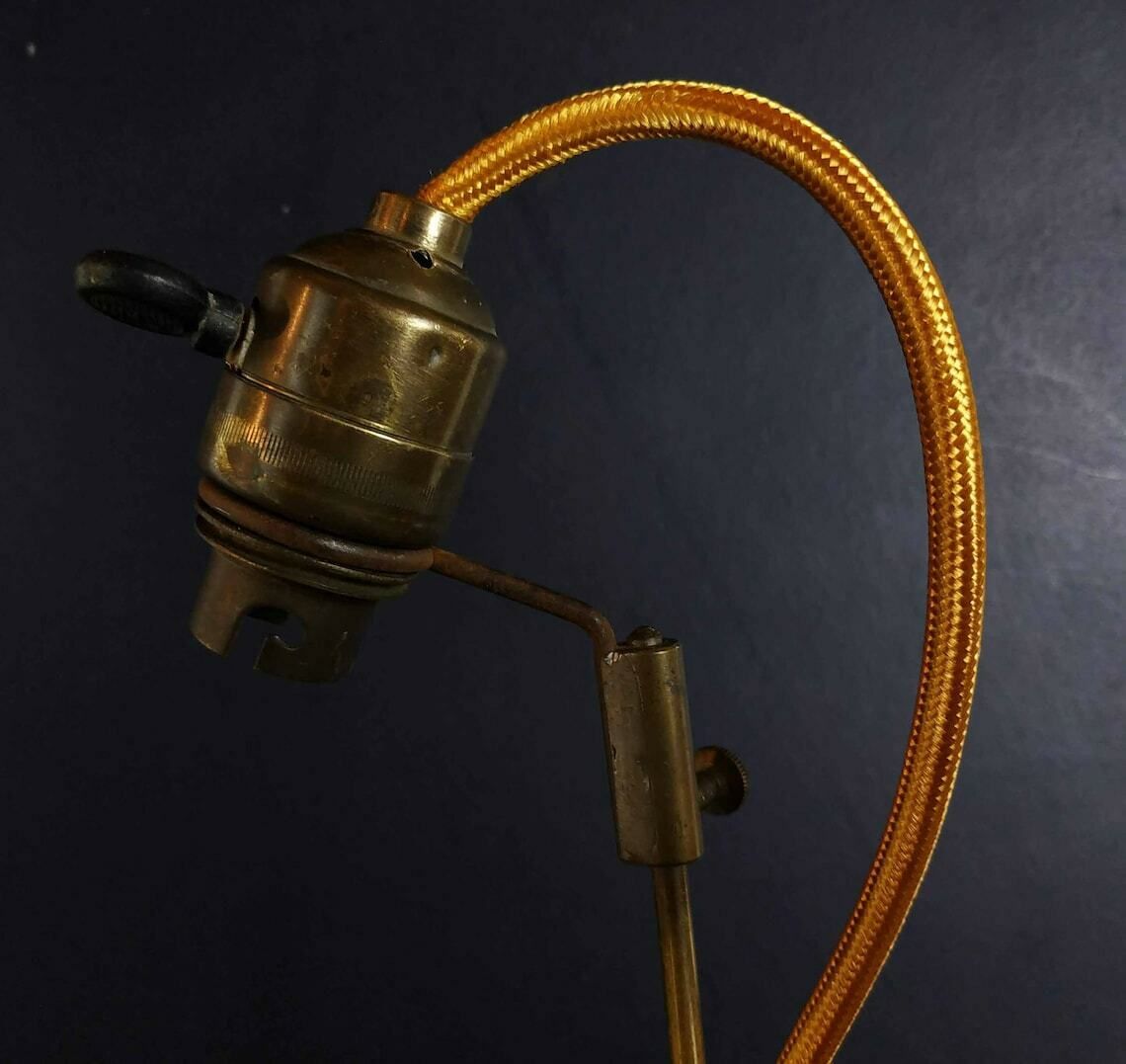 Antique Steam Punk Lamp, Antique Industrial Lamp, Antique Scratch Built Lamp, Antique Table Lamp, Antique Folk Art, Antique French Light photo furniture