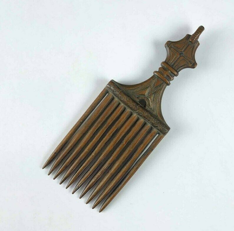 Antique Religious Comb, Antique Liturgical Comb, Antique Christian Comb, Antique Priests Hair Comb, Antique Wooden Comb, Antique Monks Comb