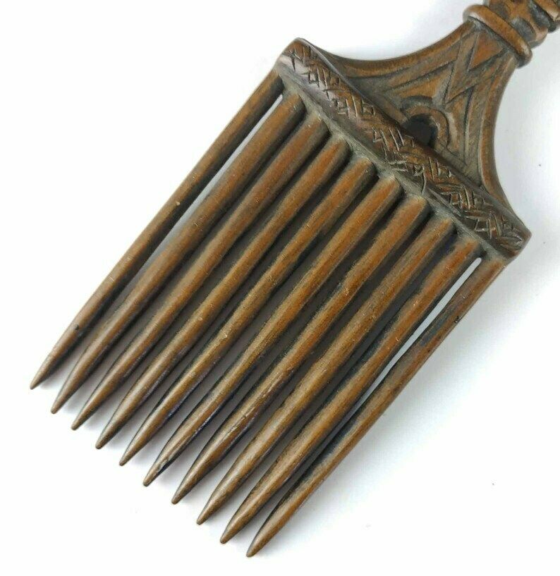 Antique Religious Comb, Antique Liturgical Comb, Antique Christian Comb, Antique Priests Hair Comb, Antique Wooden Comb, Antique Monks Comb photo vintage