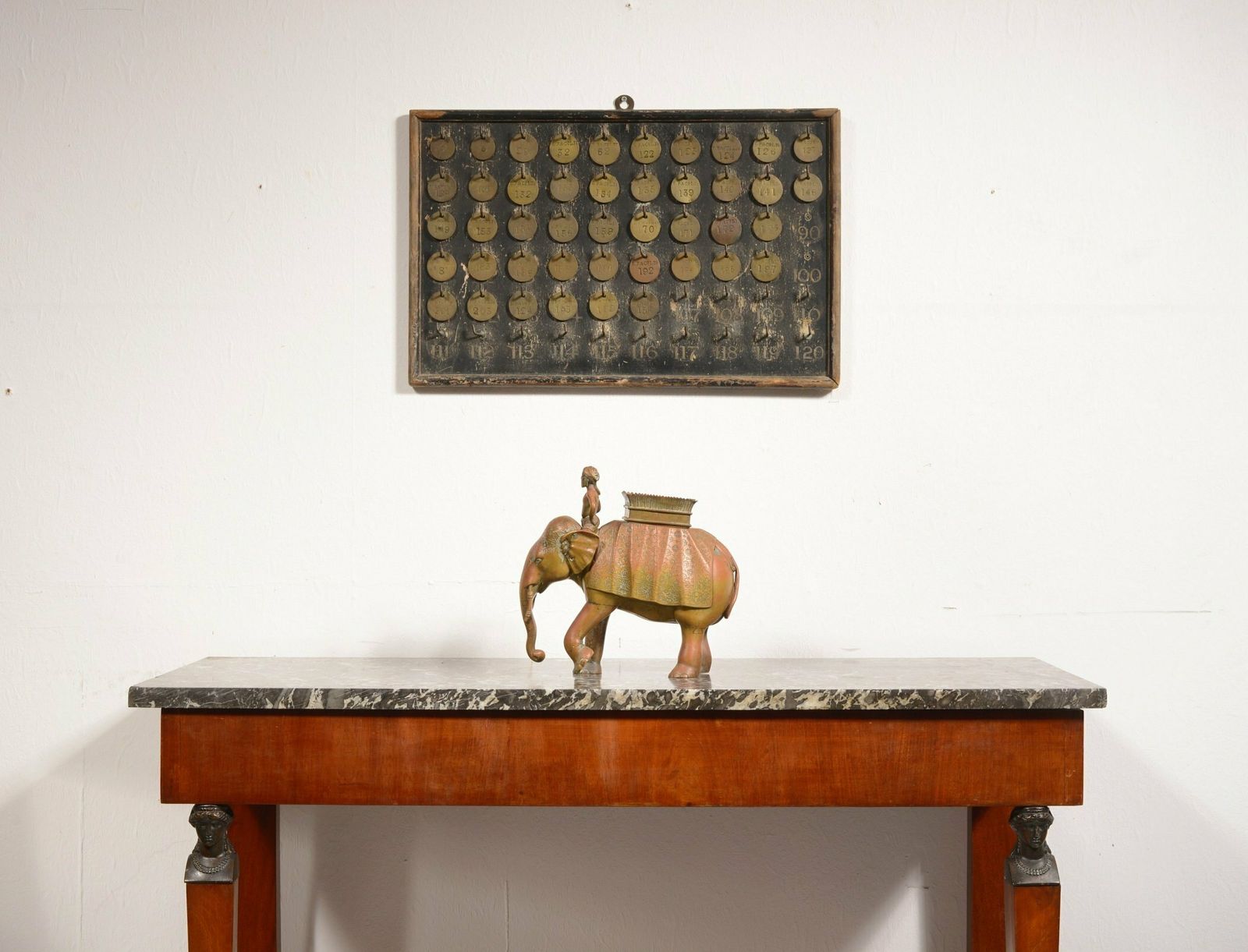 An Indian Bronze Sculpture Of An Elephant And Mahout   C.1840 1860 photo furniture