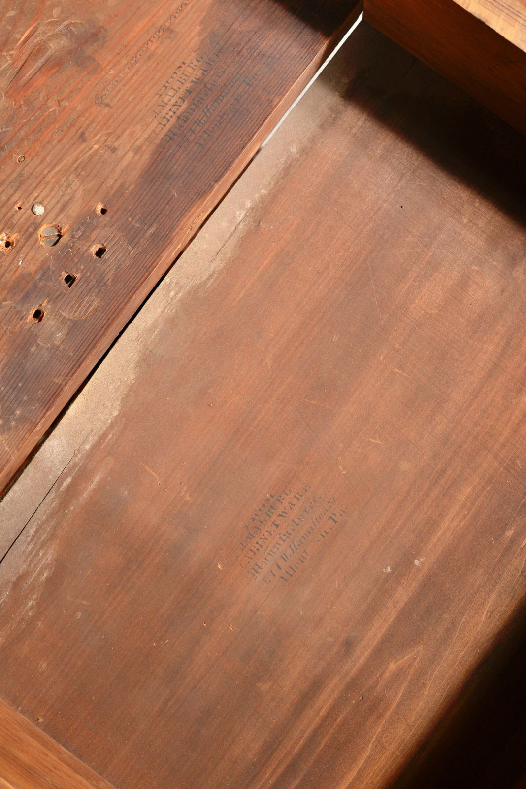 photo for sale A Rare American Mahogany Folding Tea Table By J. Malburg, Philadelphia   C.1840
