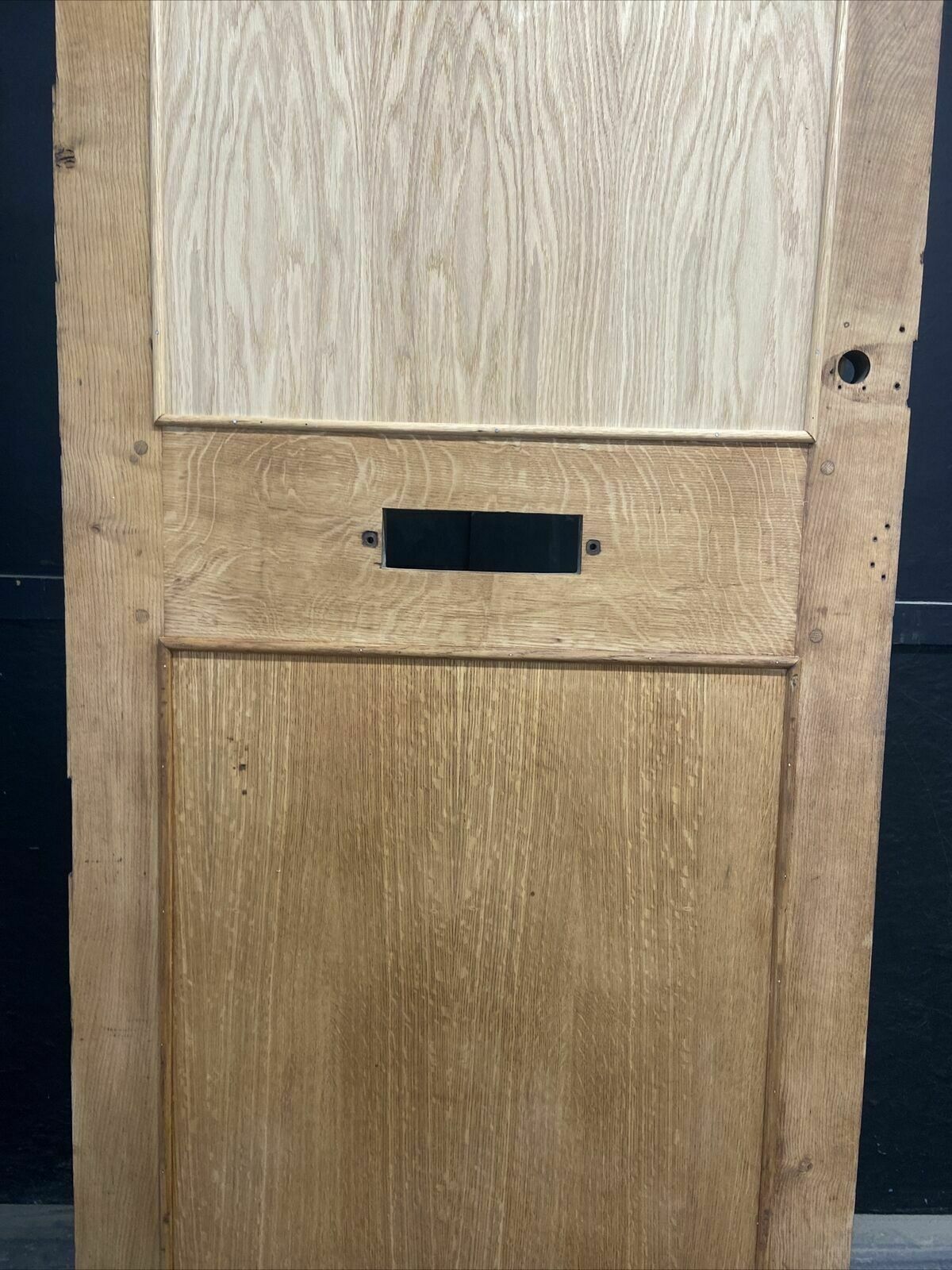 photo for sale Solid Oak Front Door Arts Crafts Old Period Antique Glass Reclaimed Wood Iron