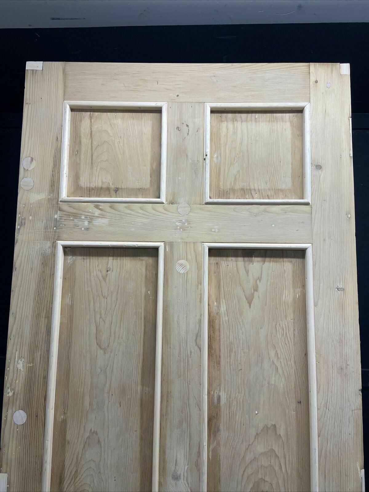 Tall Georgian Regency Front Door Period Old Reclaimed Antique Rebuilt Wood Pine photo vinterior
