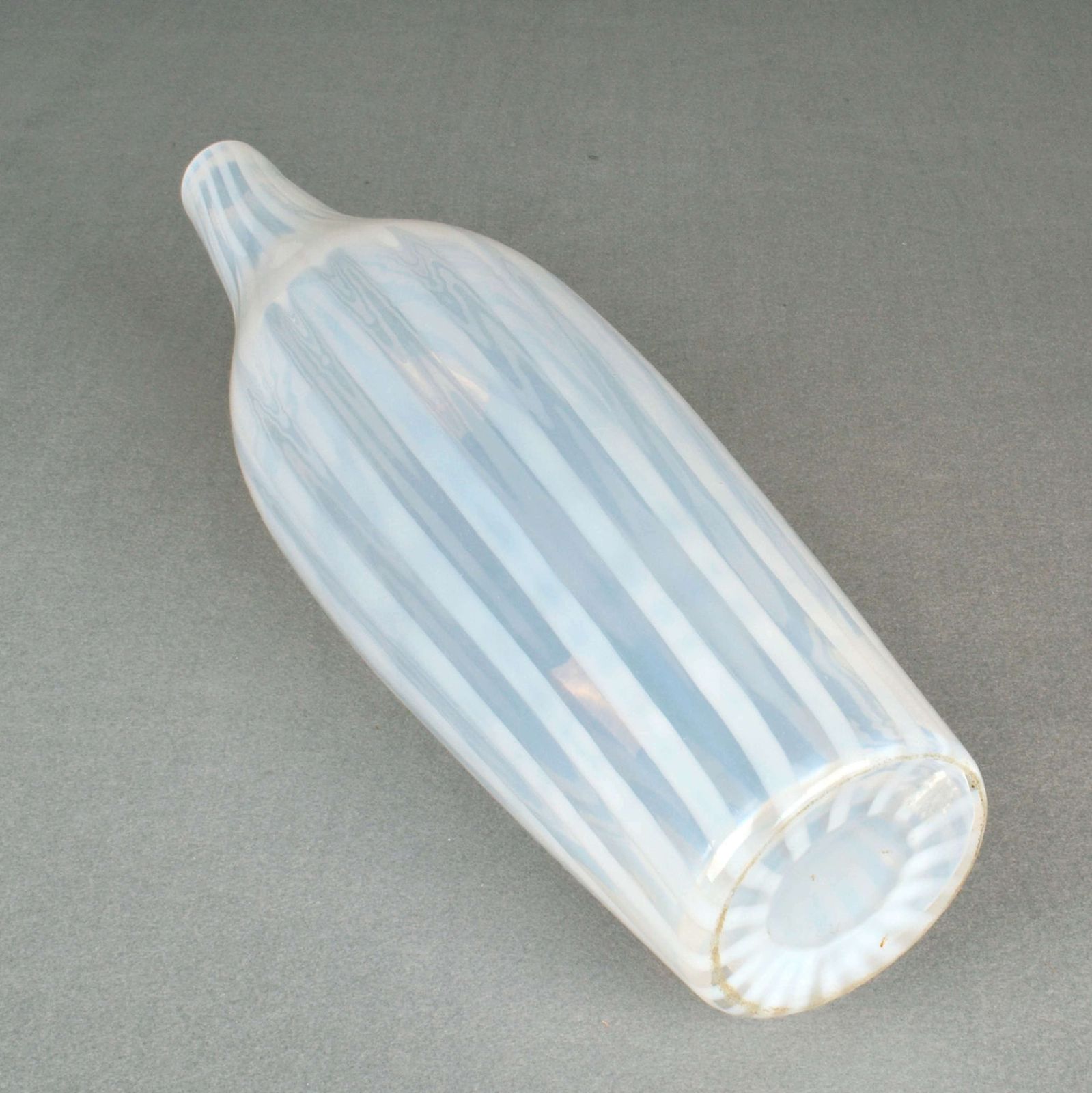 Blue And White Hand Blown Vases By Leerdam 1960's photo buy