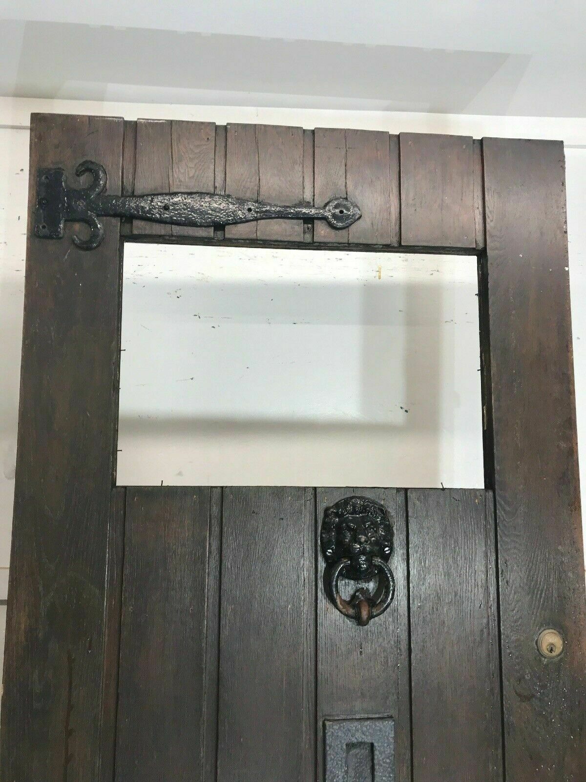 Large Solid Oak Front Door Antique Old Period Wood Reclaimed Hardwood Unglazed photo furniture