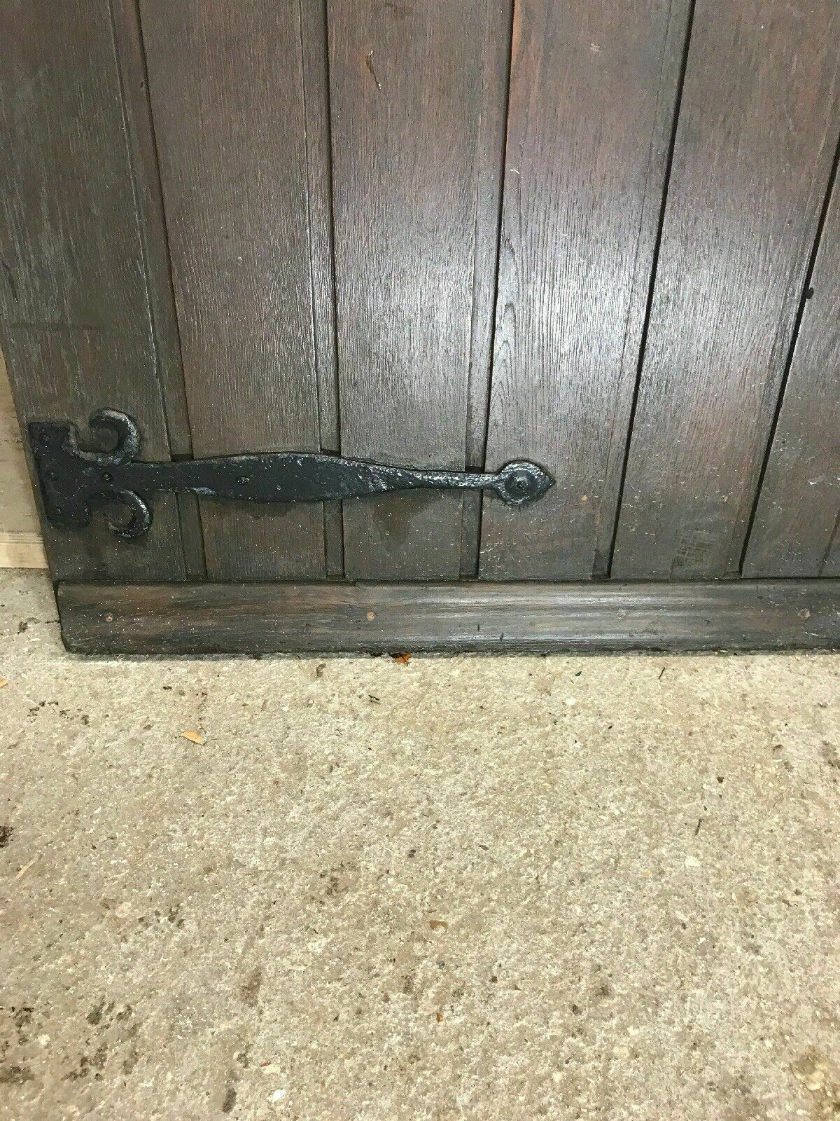 Large Solid Oak Front Door Antique Old Period Wood Reclaimed Hardwood Unglazed photo 1057.0