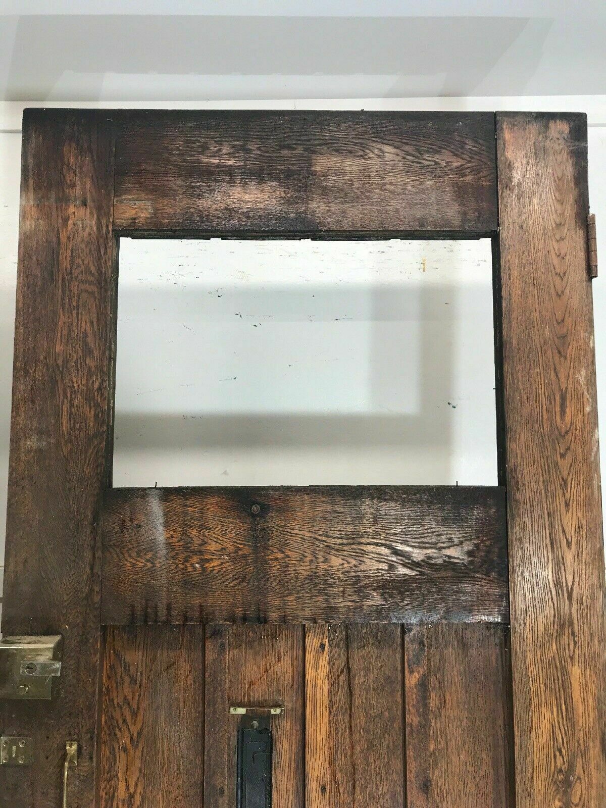 photo furniture Large Solid Oak Front Door Antique Old Period Wood Reclaimed Hardwood Unglazed