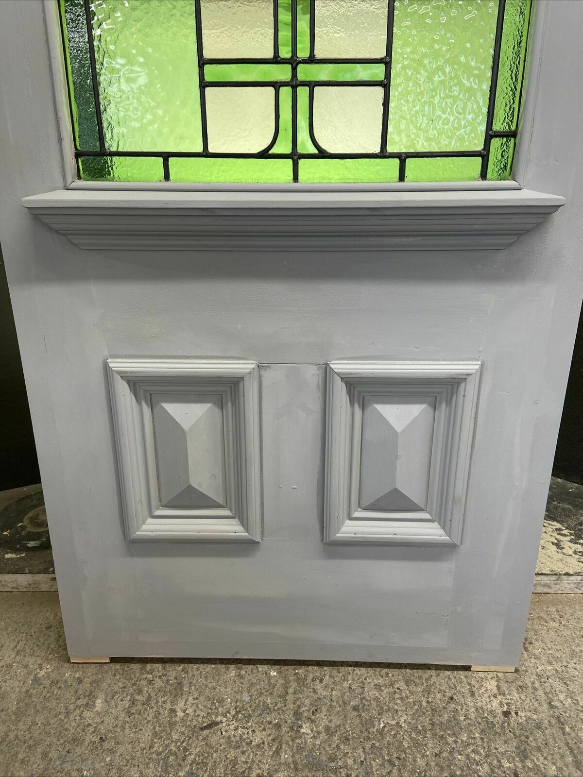 Large Victorian Stained Glass Front Door Reclaimed Antique Period C1900 Leaded photo vinterior
