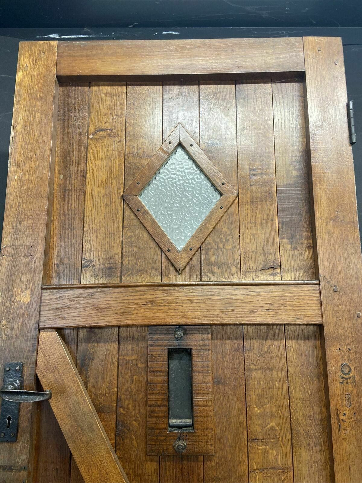 1357.0 Solid Oak Front Door Old Period Wood Antique Reclaimed Hardwood Arts & Crafts photo