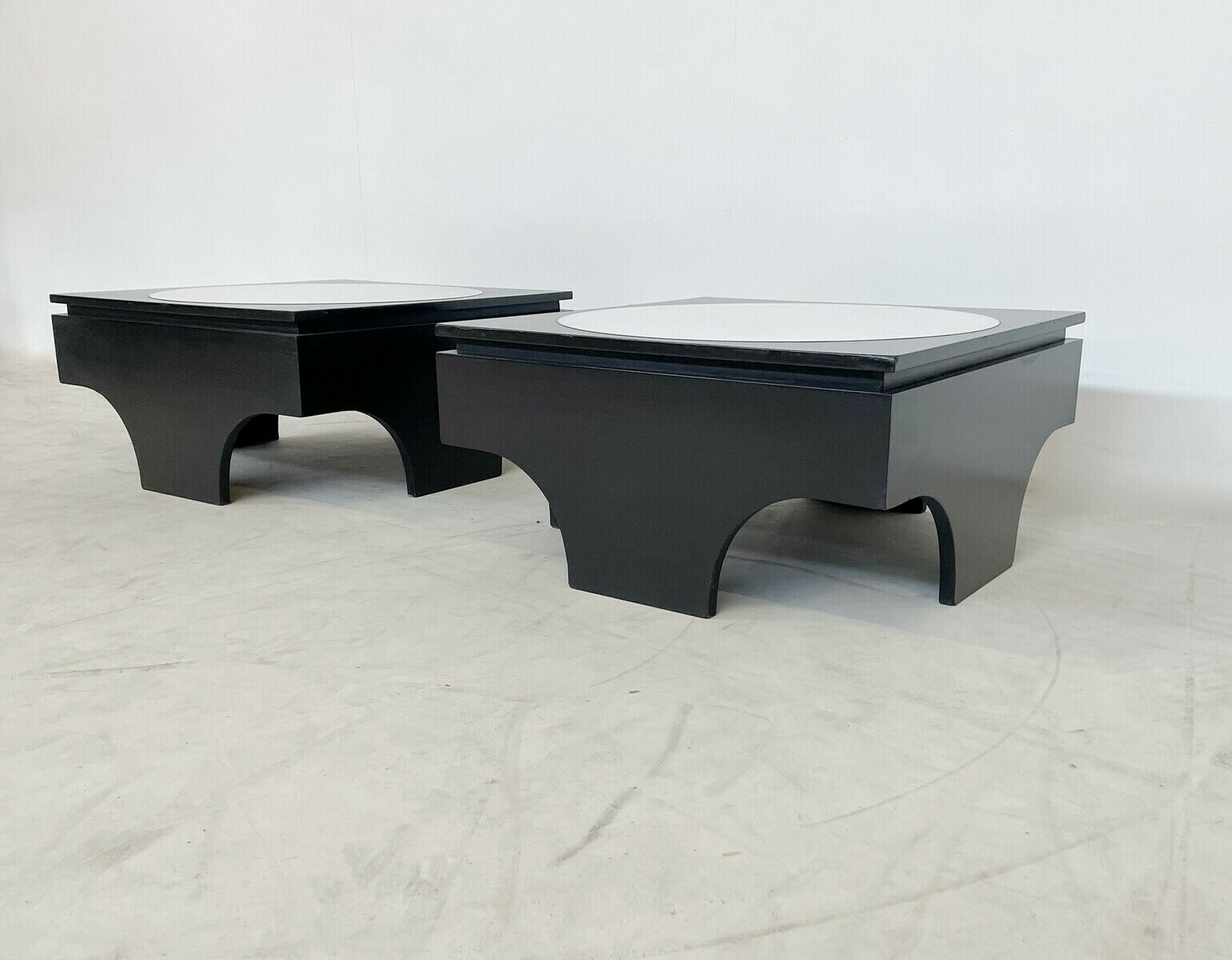 Pair Of Mid Century Side Tables By Emiel Veranneman photo vinterior